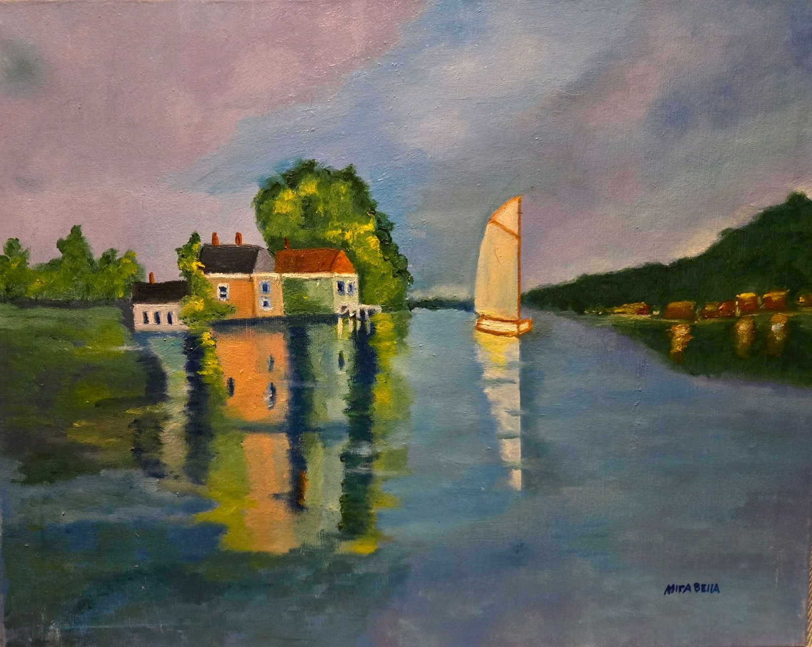 Art- One of a Kind- Still – 16″ x 20″- Oil on Canvas- Listed New Jersey Artist