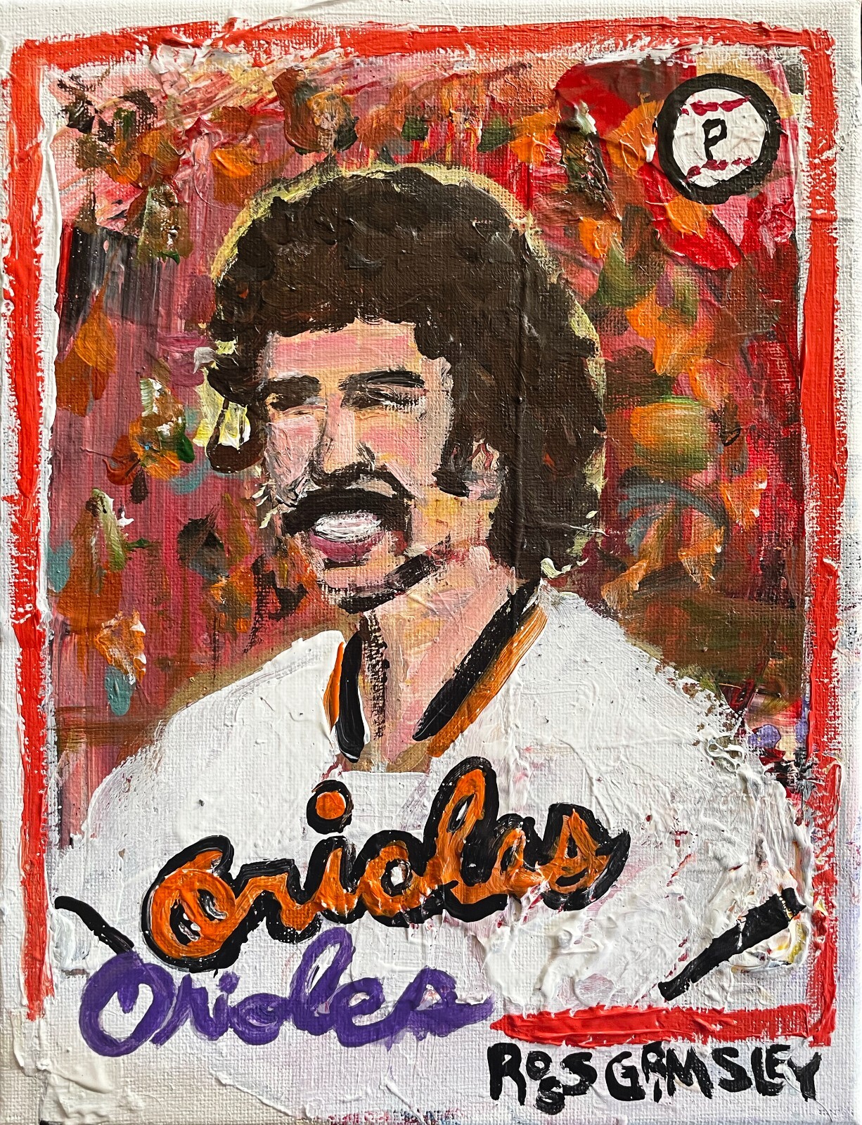 Ross Grimsley – Acrylic on Canvas 8x10in @elsantosworld Sergio Santos Original