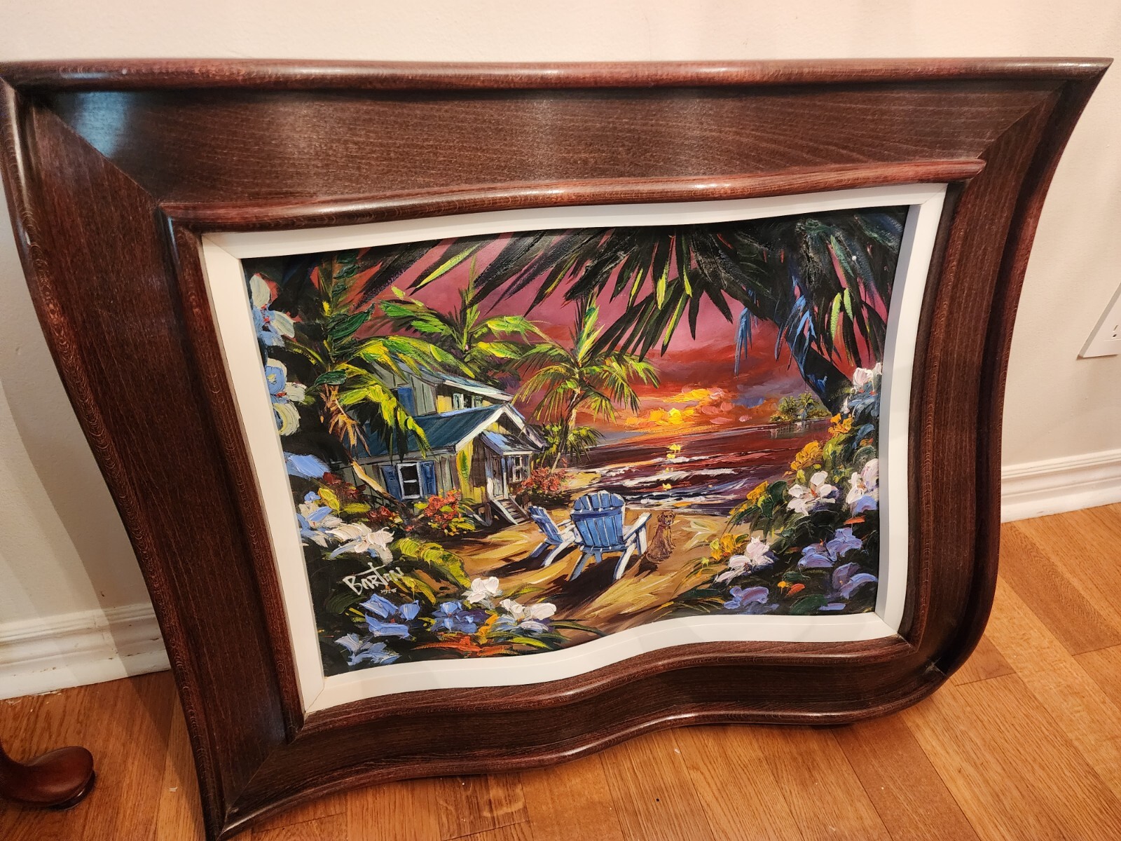 Steve Barton «Simplicity» 30/295 Warped frame 32″x26″ Dark stain