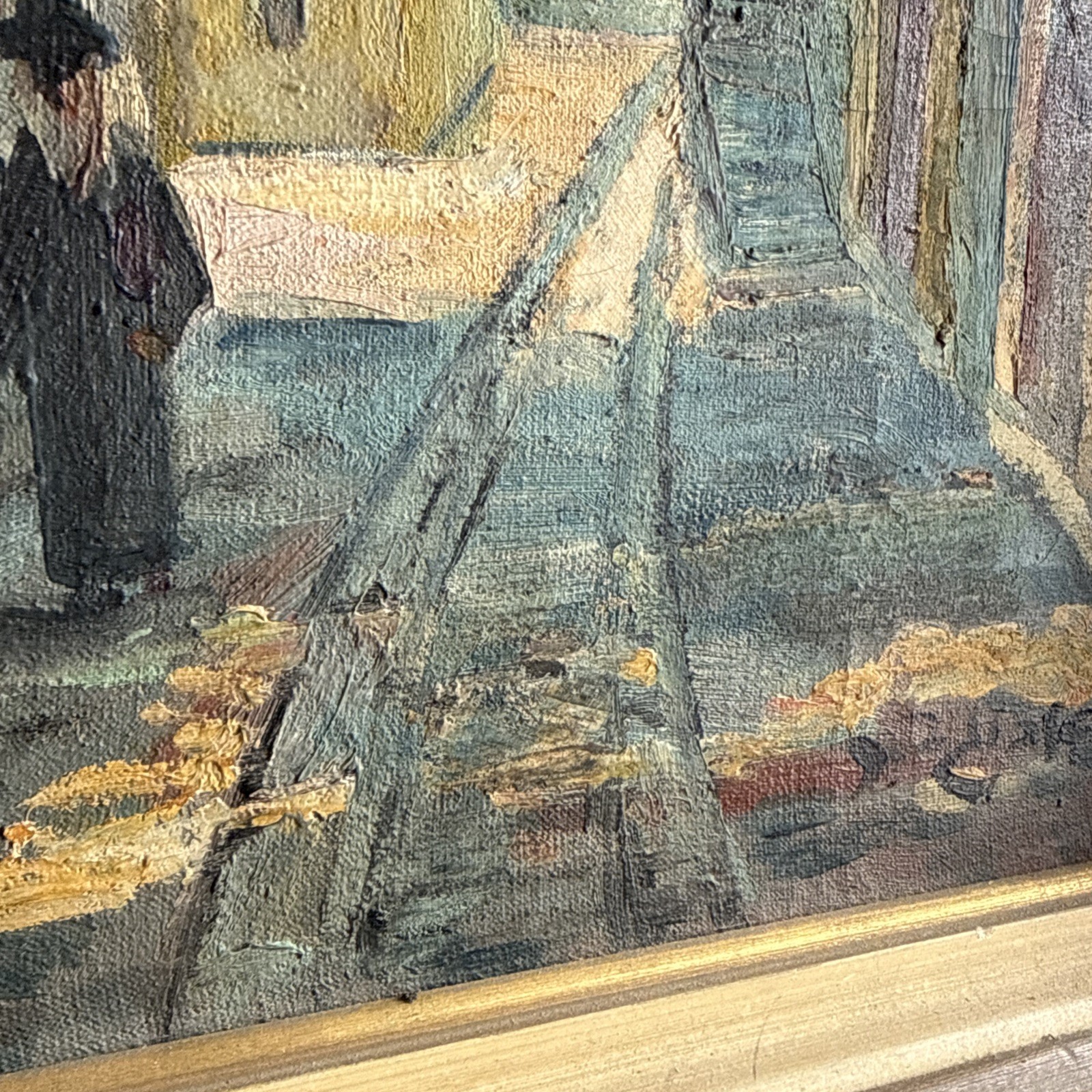 Jerusalem Oil On Board Painting signed 16in x 11in – Judaica Painting