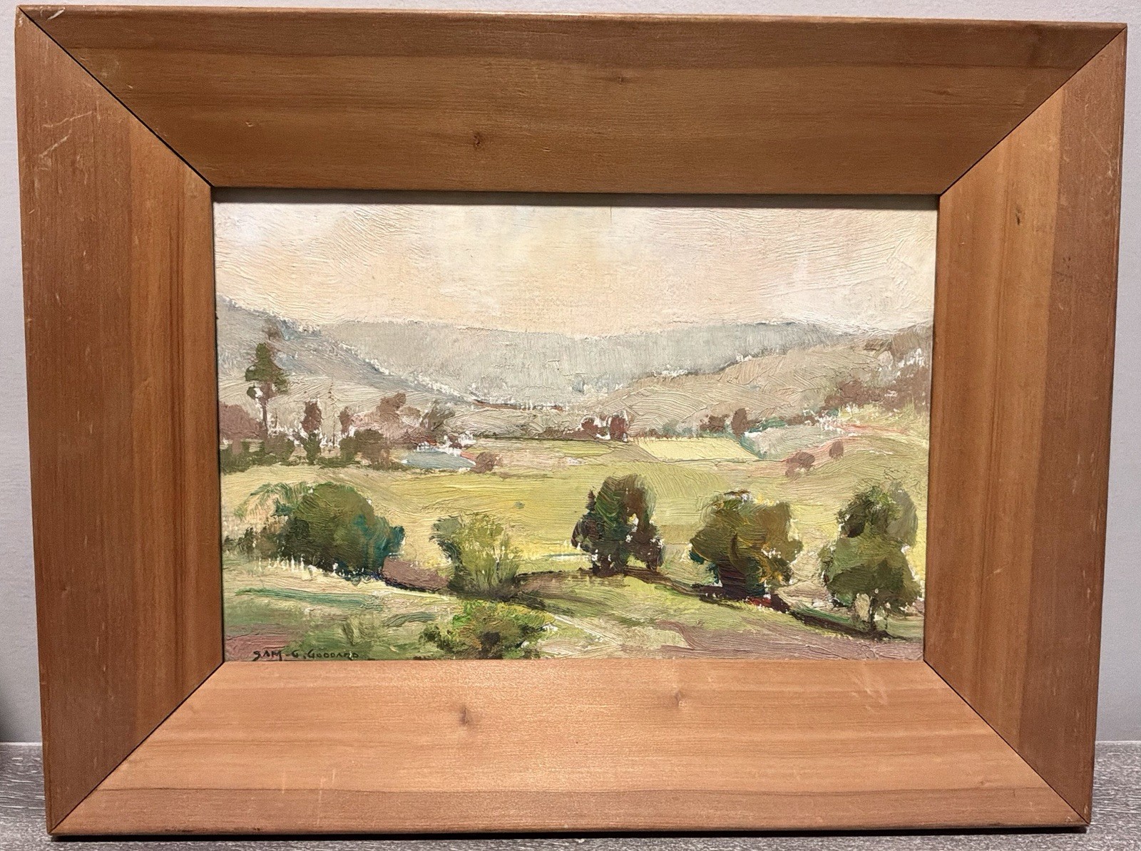 Signed Samuel Goddard 1883-1959 Impressionist Original Oil Painting Australia