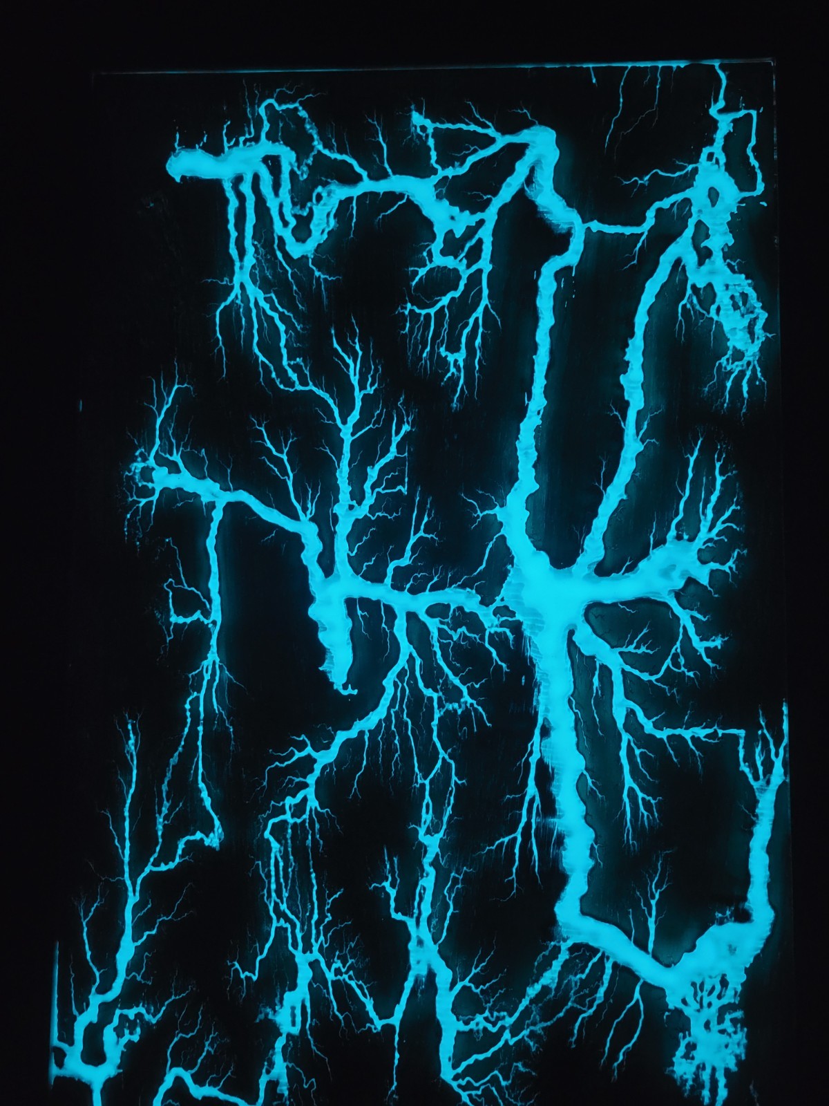 Handmade Fractal Burn Resin Art