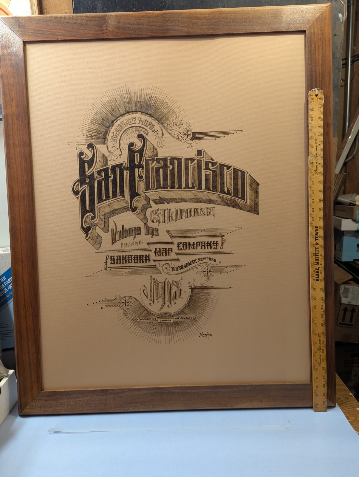 Pyrography Sanborn Map Company Art by Marsha