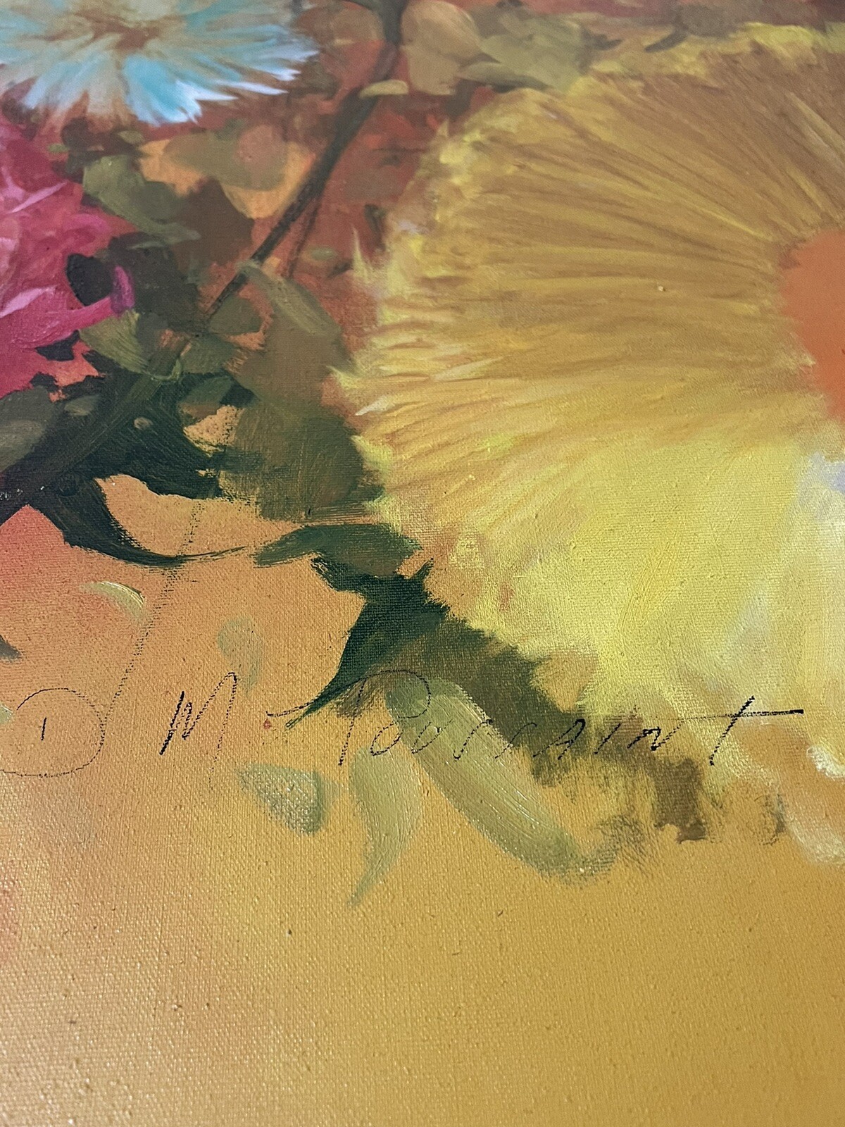 Toussant Daniel Marie original canvas size 36×48 signed.