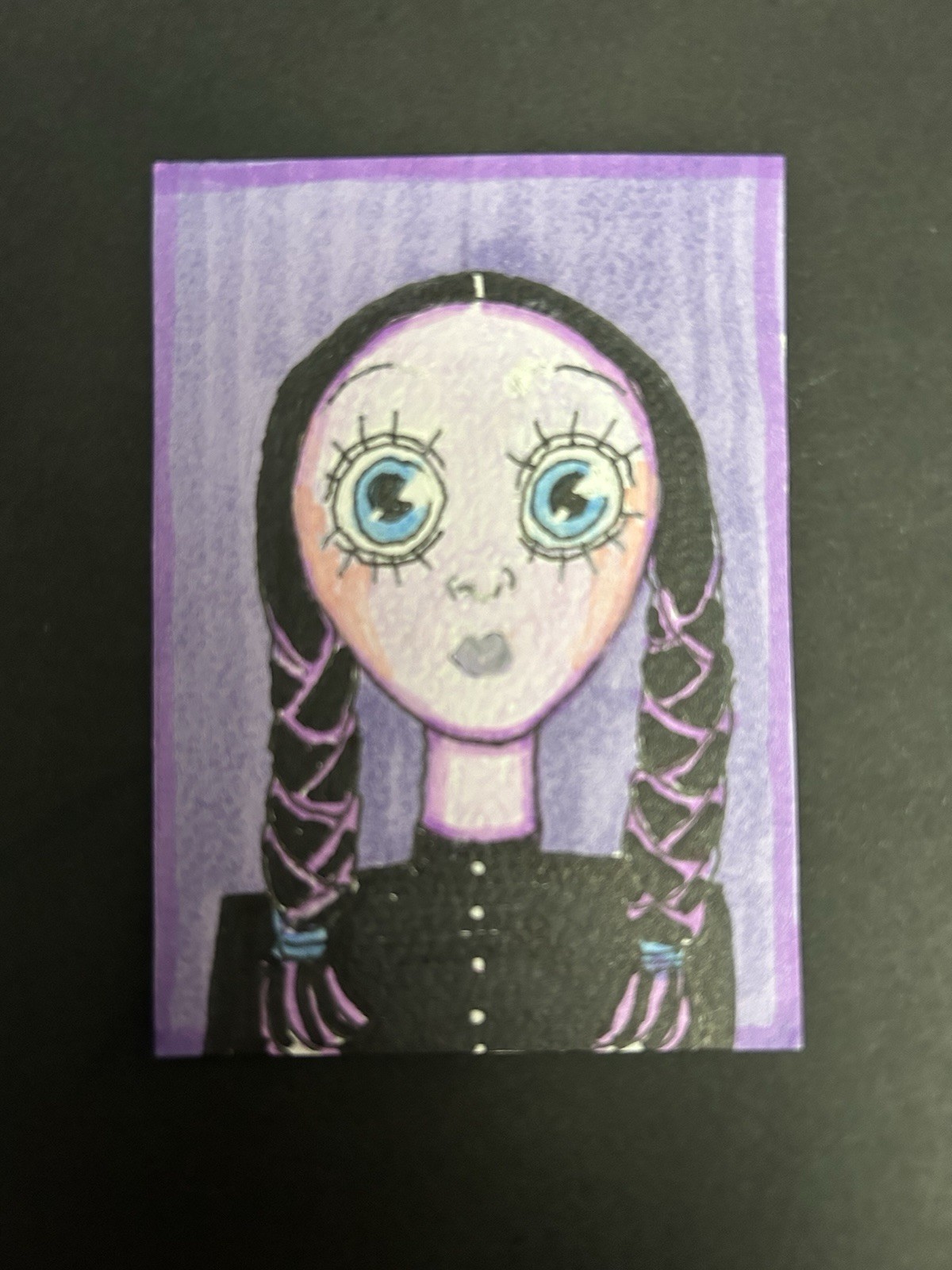 ACEO Original Miniature By Lyn’et – ‘Victorian School Girl’ 2.5X3.5”