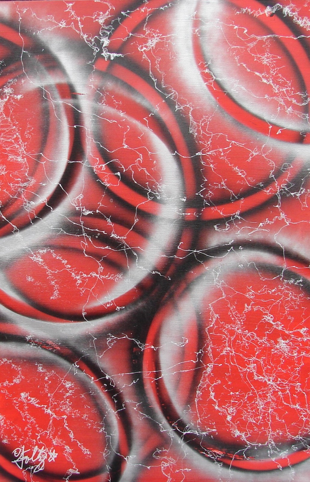 Modernist LARGE ABSTRACT PAINTING Expressionist MODERN ART HIGH EMOTION FOLTZ