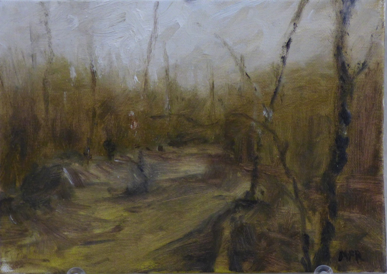 Small Original Landscape Oil Painting 5×7″ on Panel