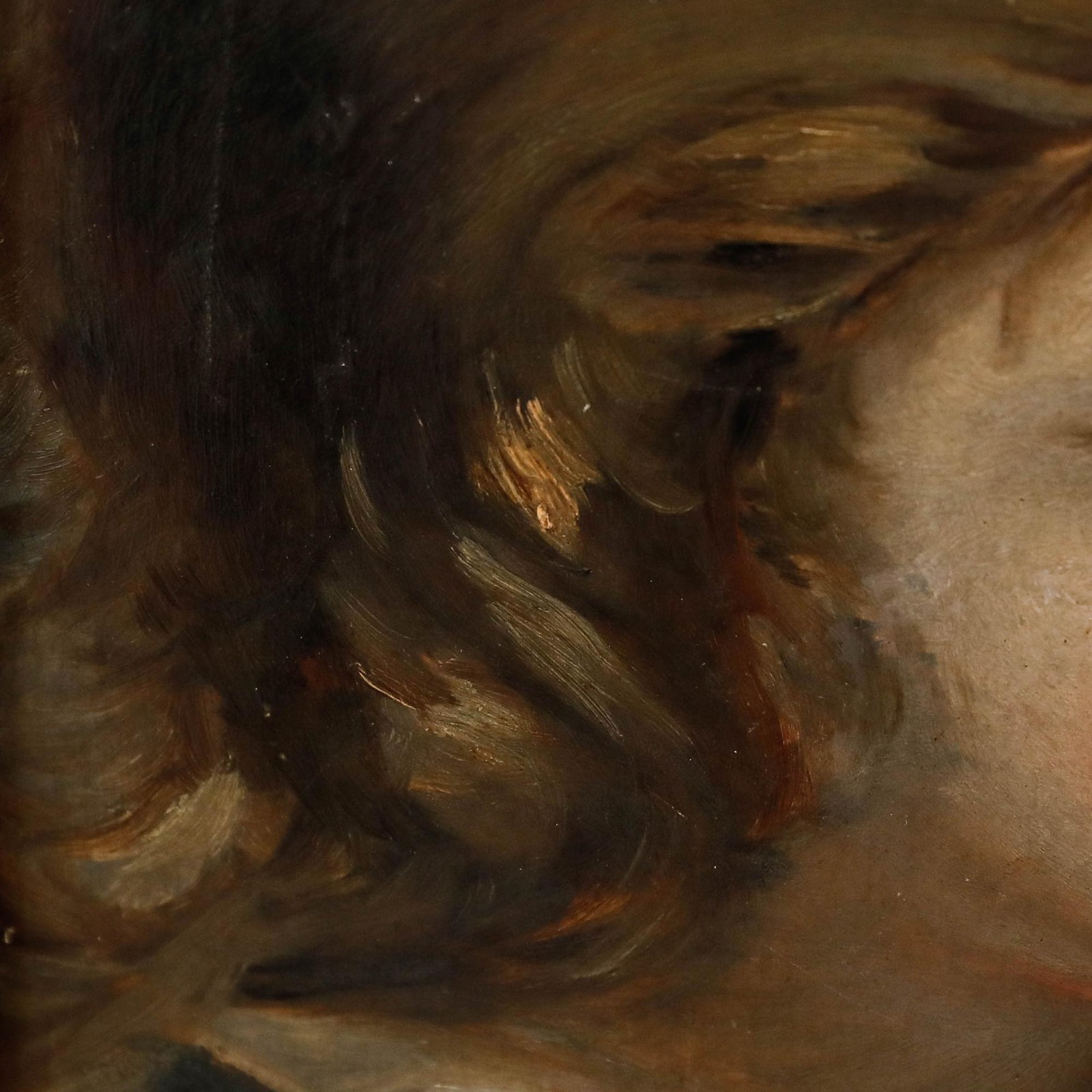 Early 20th Century Oil – Boy in Profile