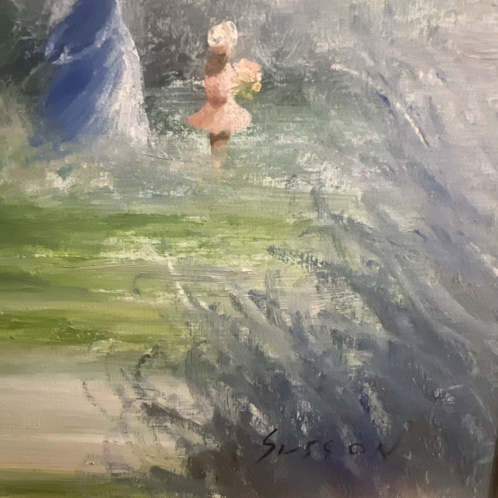 ANDRE GISSON (1921-2003) AMERICAN NY artist OIL PAINTING SIGNED