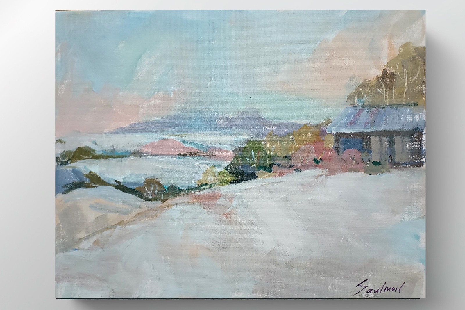 Original Impressionist Painting on 11 in x14 in Canvas – Signed by the Artist