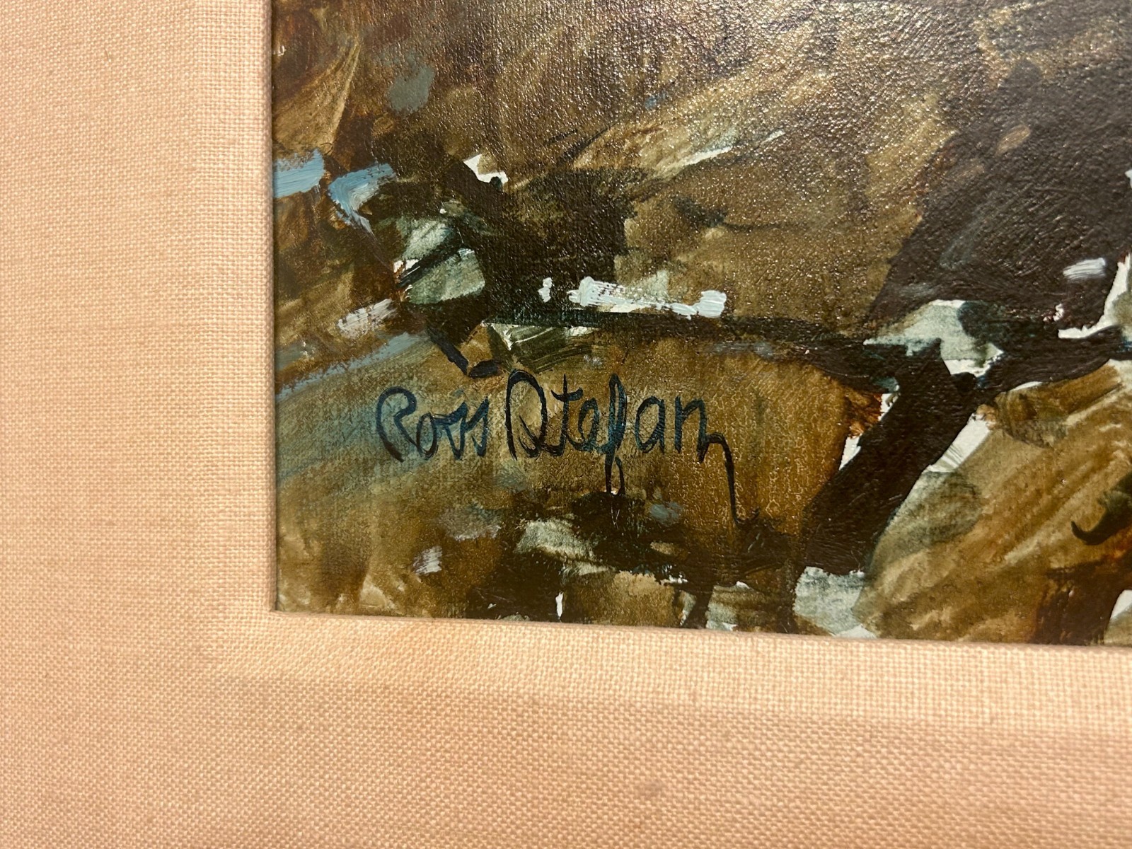 Original Ross Stefan Oil on Canvas «Night Herders» Western Cowboys Painting