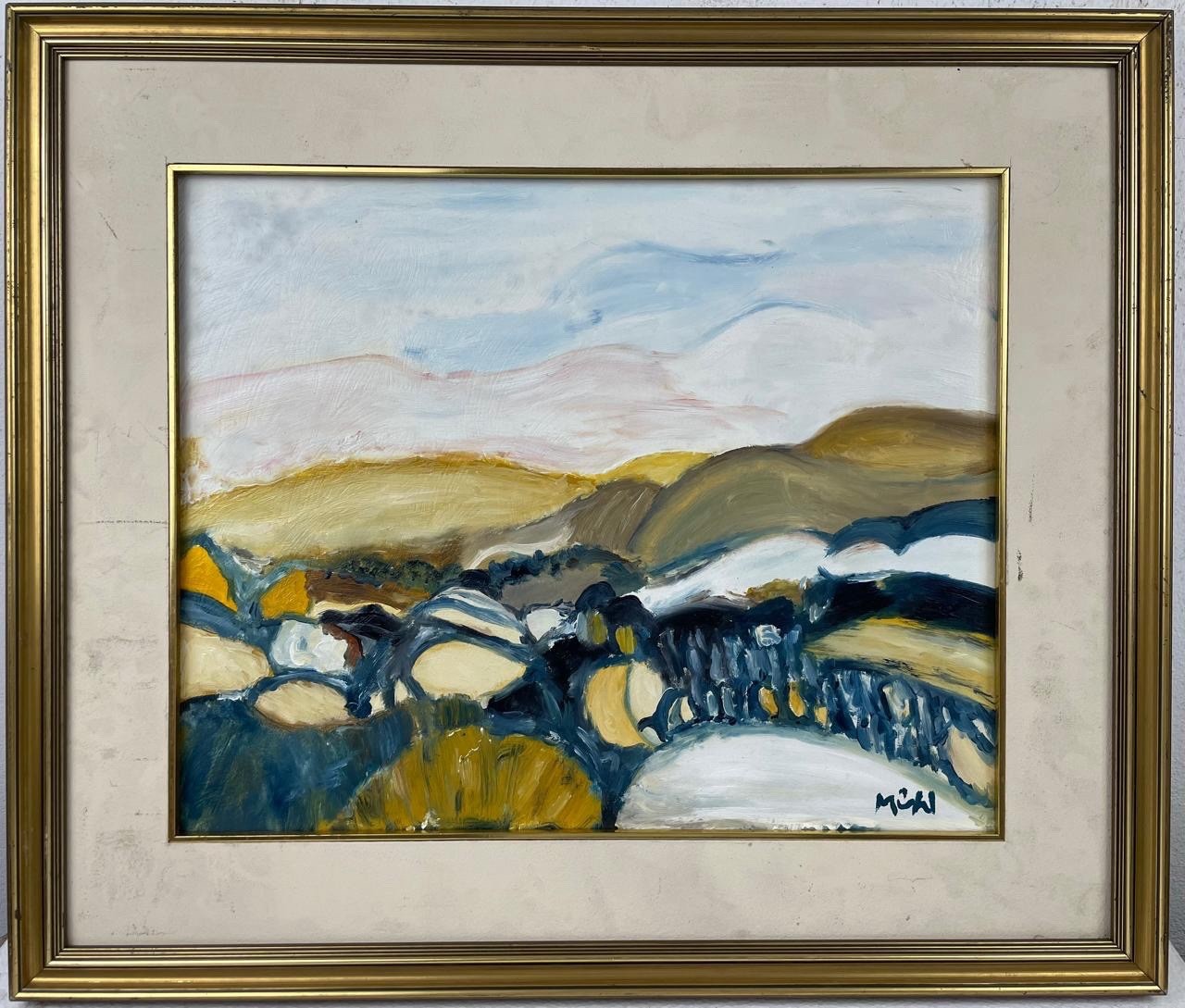 Roger Muhl (Handmade) Oil on canvas painting signed & Framed