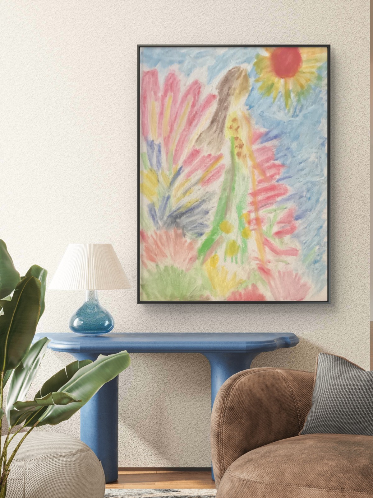 Mermaid 14×11 Canvas Pop Art Beach Fantasy Impressionism Fine Art