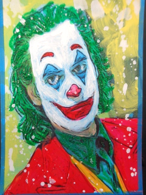 ATC ACEO – THE JOKER Abstract Art
