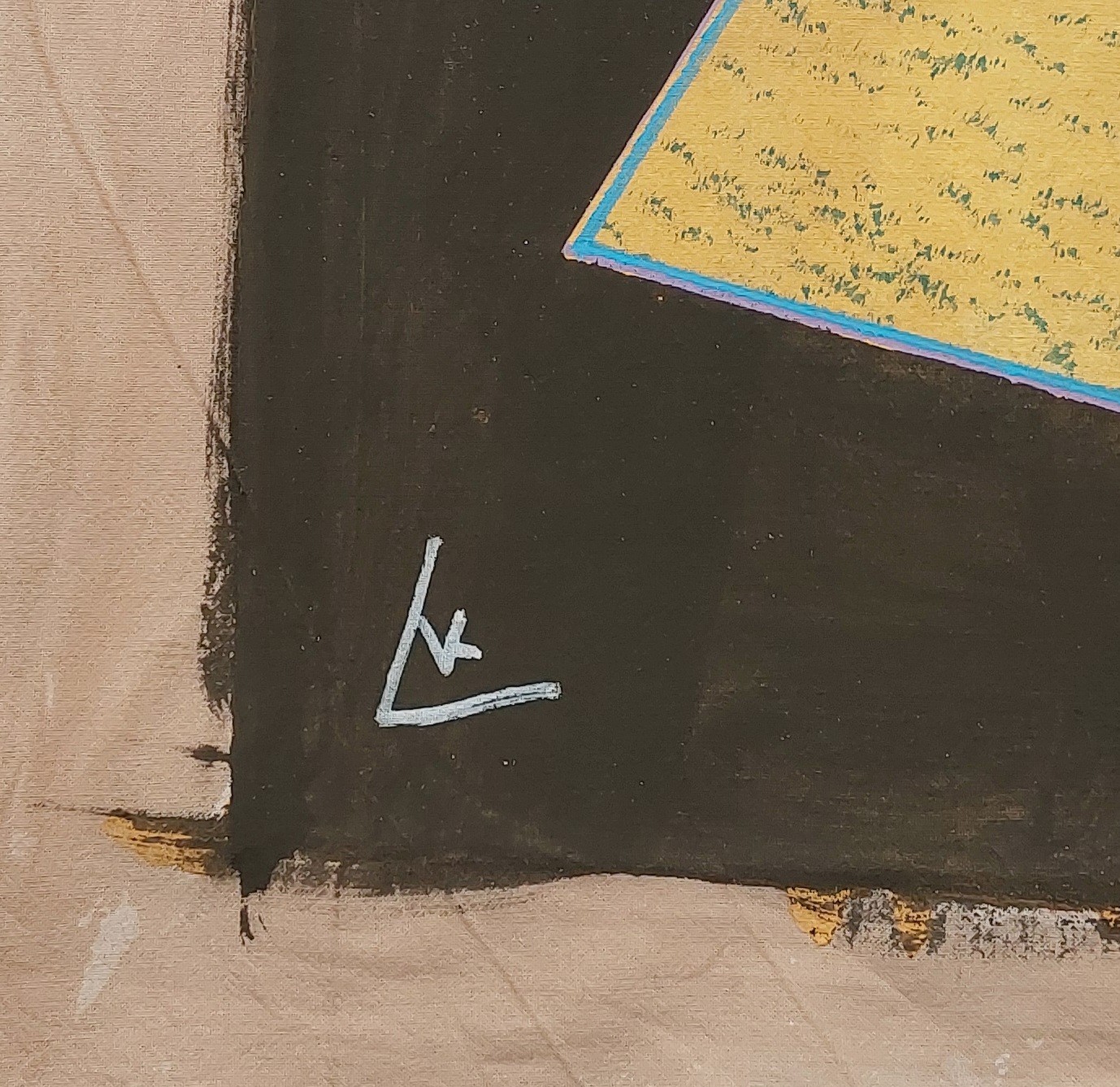 Wassily Kandinsky Signed Abstract Expressionist Oil Painting on Canvas Art