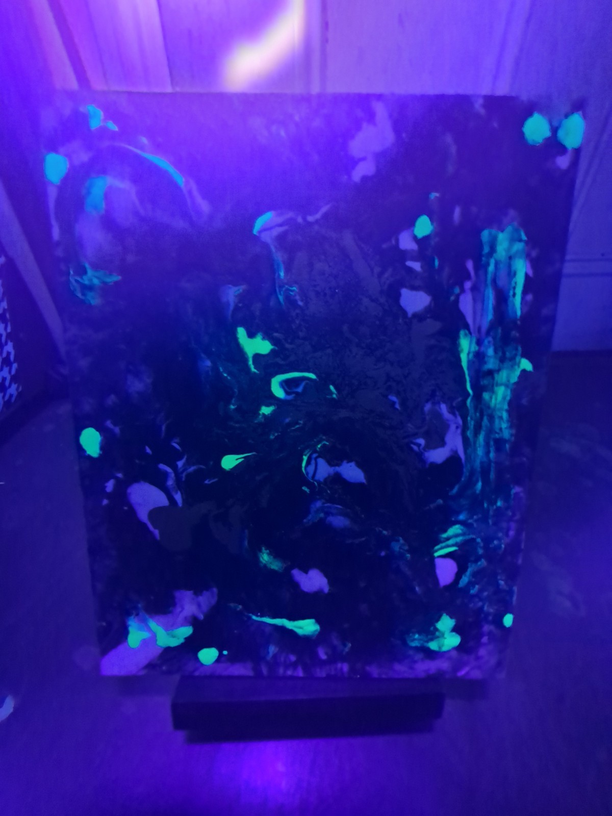 «Elegant Jungle» Painting By ThePistol508 8″x10″ UV Reactive