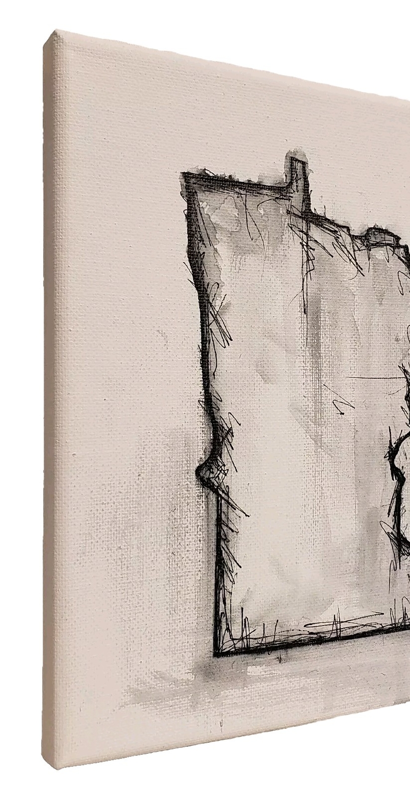 Original Abstract Modern Minimal Ink Painting By K.A.Davis » Minnesota «