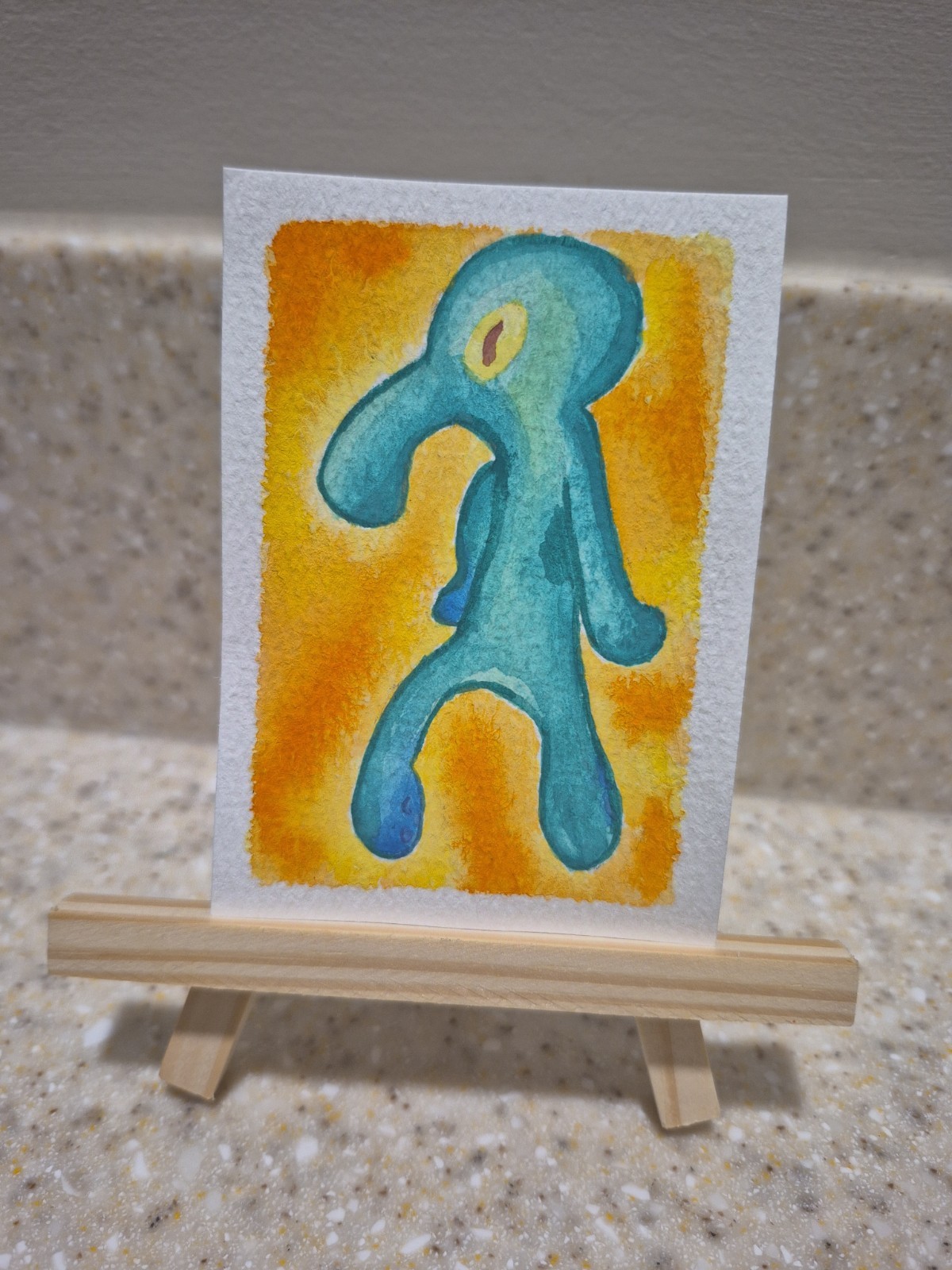 ACEO ATC PRINT Watercolor Pop Culture Funny Cartoon By Hue_miliation