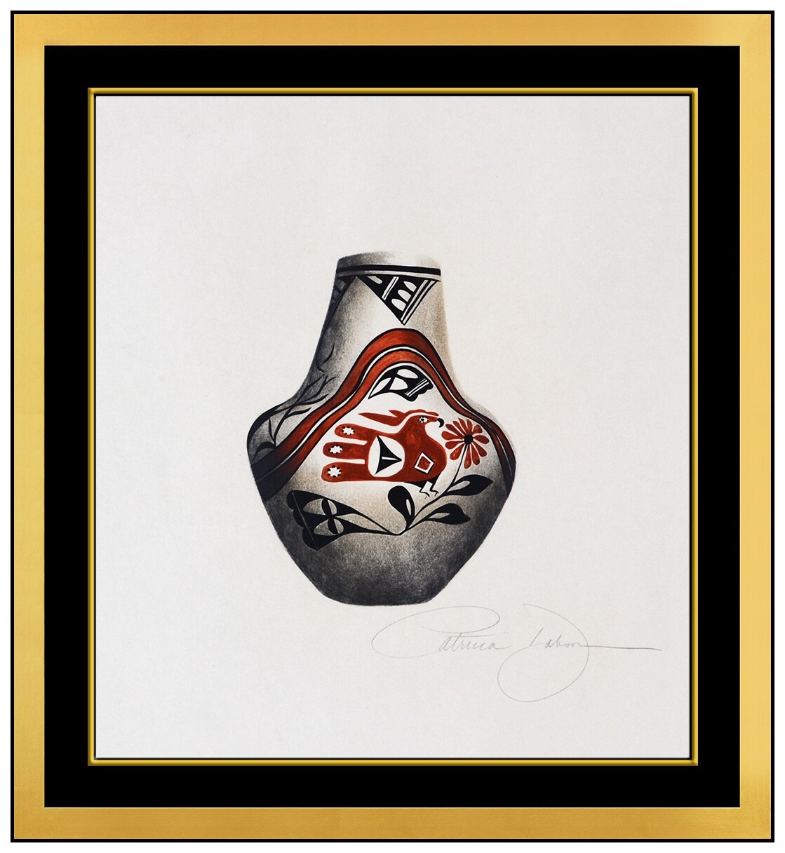 Patricia Dobson Original Acrylic Painting On Board Vase Still Life Signed Framed
