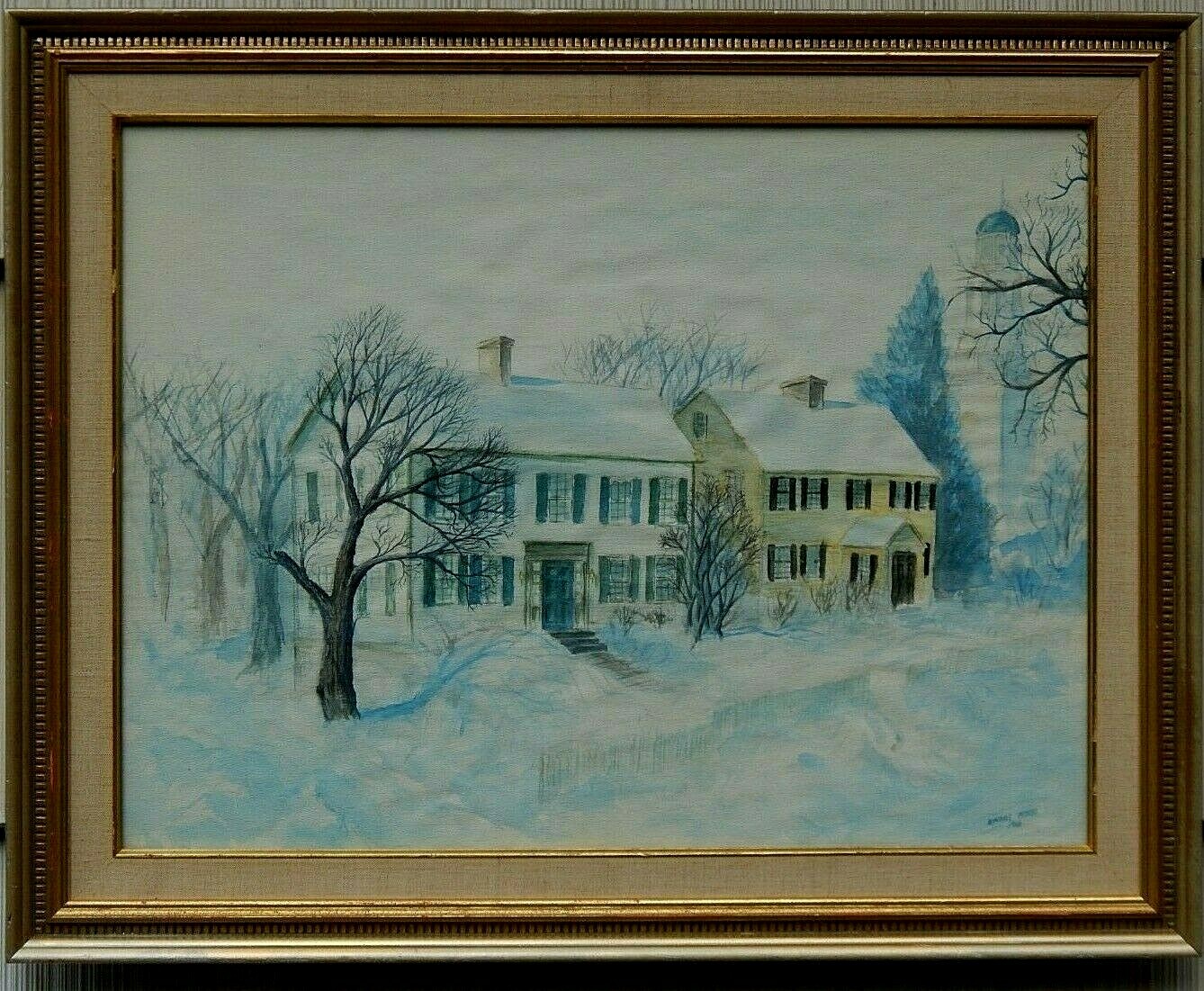Dr John Mcloughlin House, Oregon City, Oregon. Original Painting, Kimball Ferris