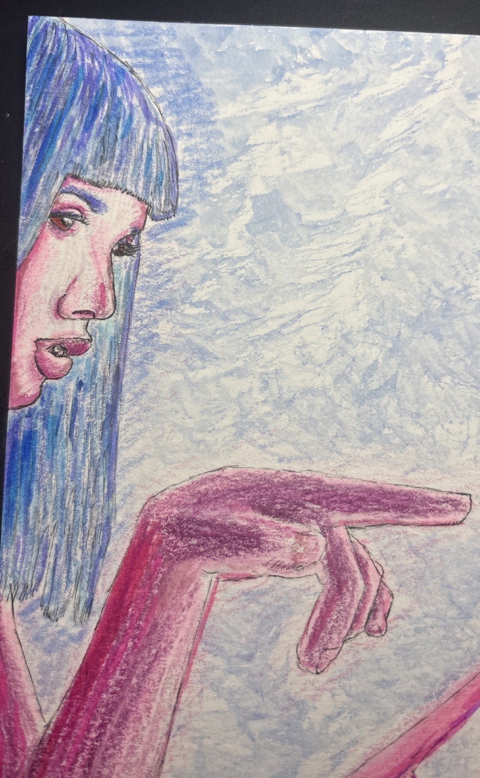 “You Look Lonely” Blade Runner 2049 Original Artwork Ana de Armas, Ryan Gosling