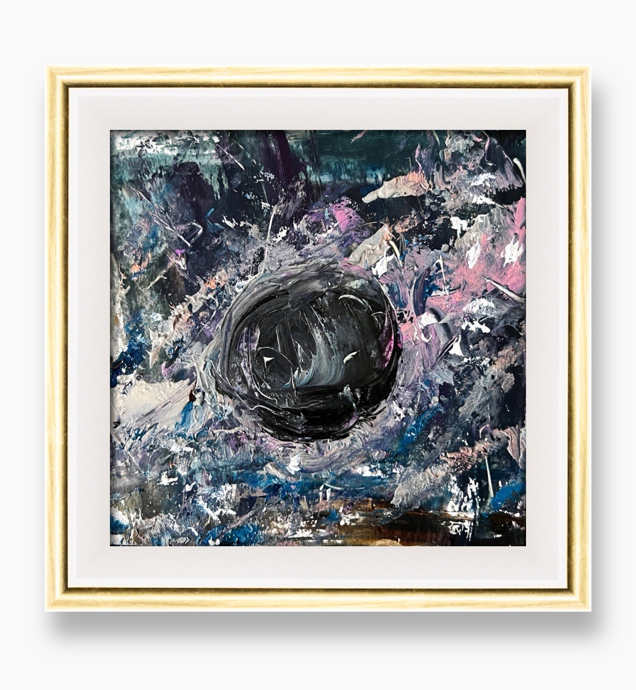Dark Matter Nebula Shadow Abstract Painting Dark Academia Space Art Gift Unixes