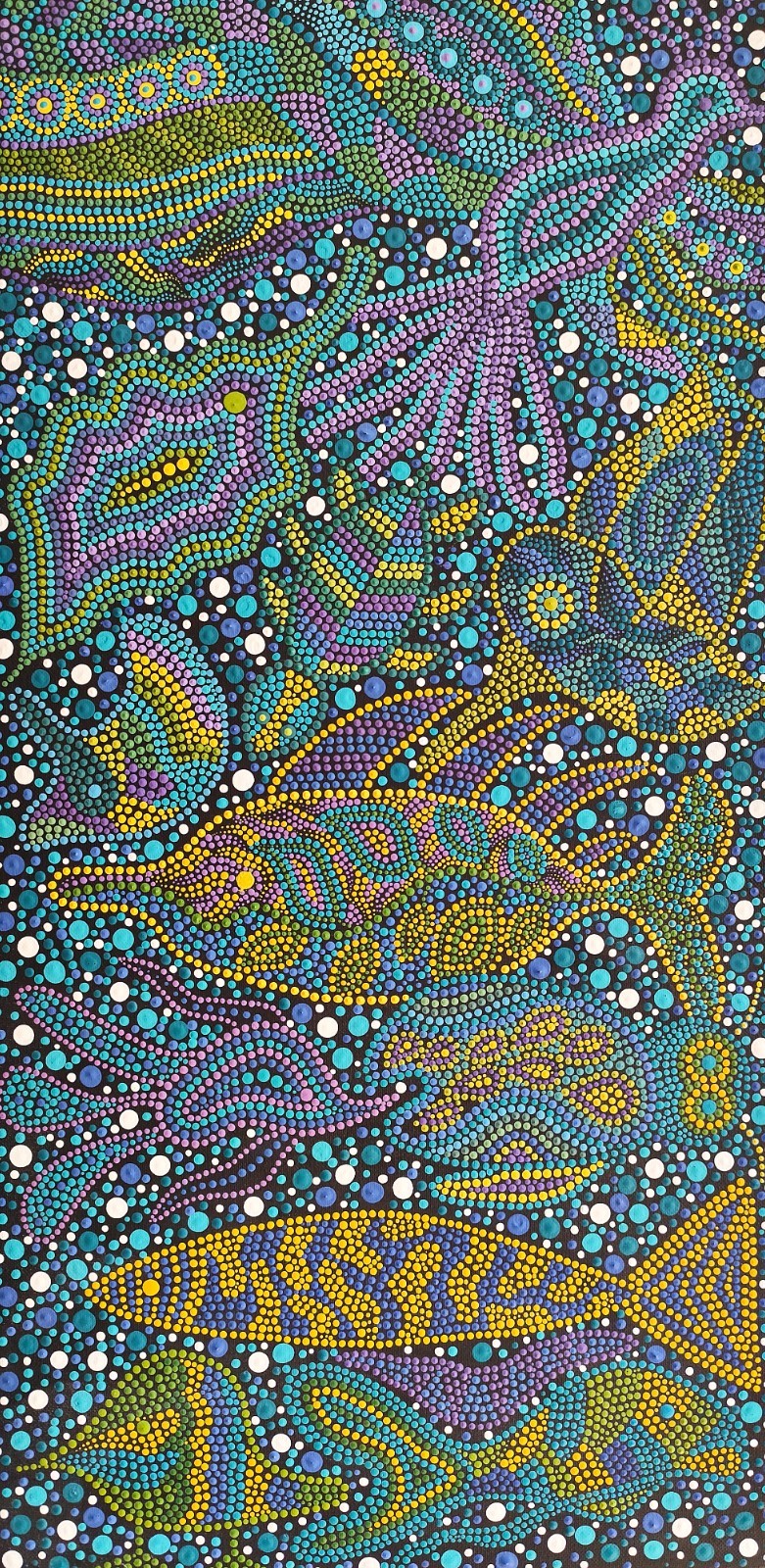 Sea Animals Original Painting Coastal Decor Abstract Ocean Art Nautical Fish Art