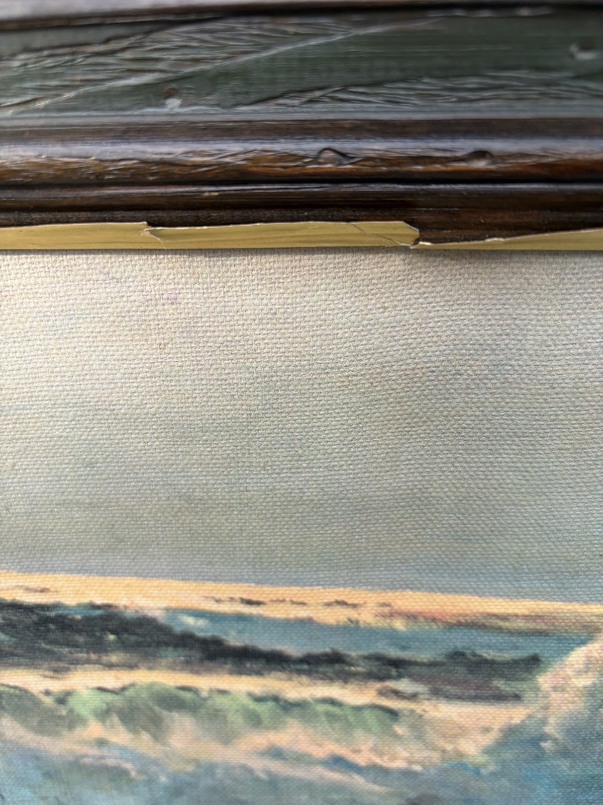 Robert Woods Signed Ocean Framed Artwork