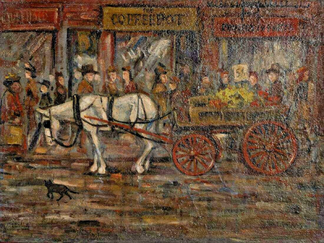 Ralph Oscar Weidhaas (New York City, USA, 20th c.) Oil Painting WPA ERA c.1932