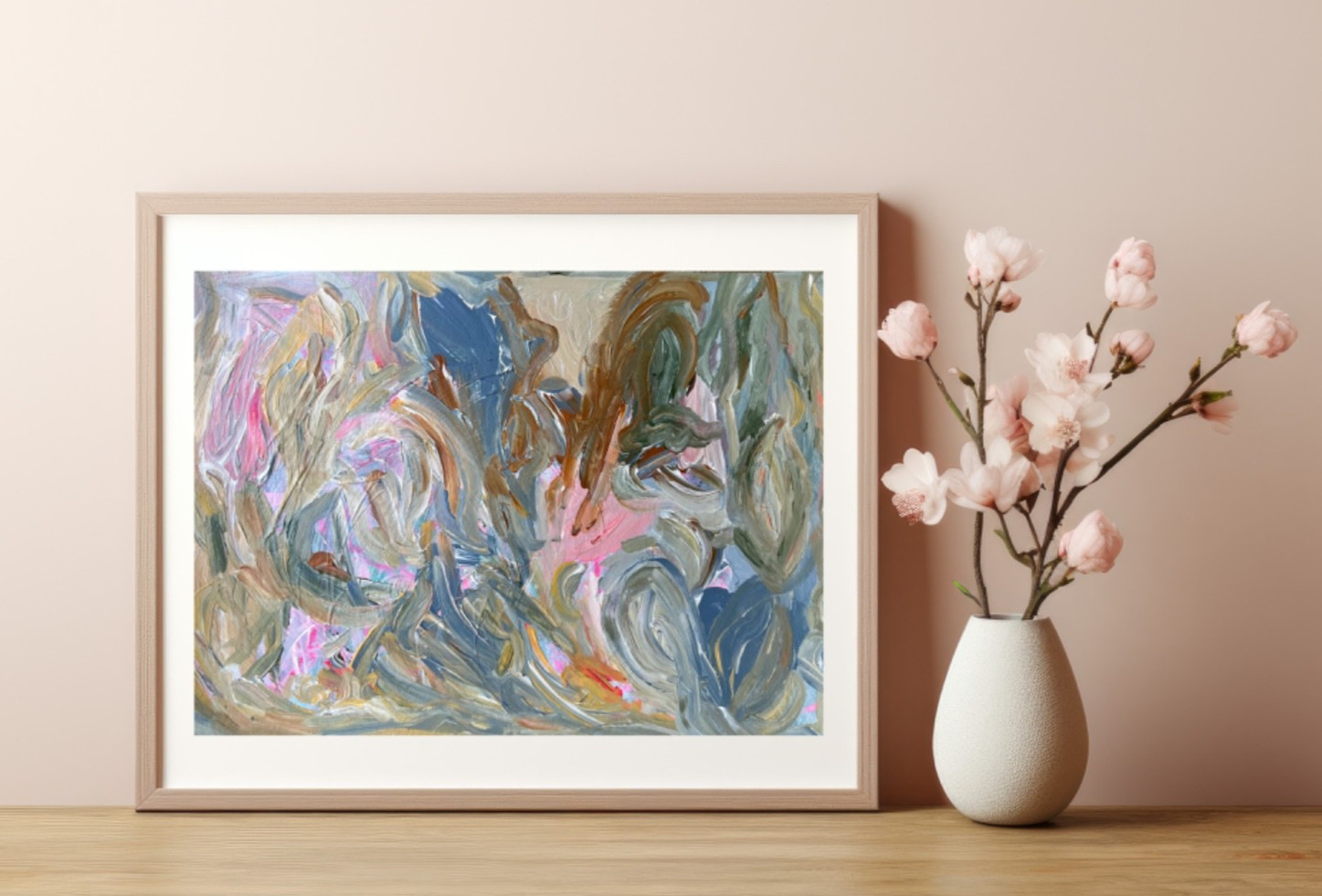 Original Abstract Painting Modern Art 11×14 Acrylic Wall Decor Jimarieart