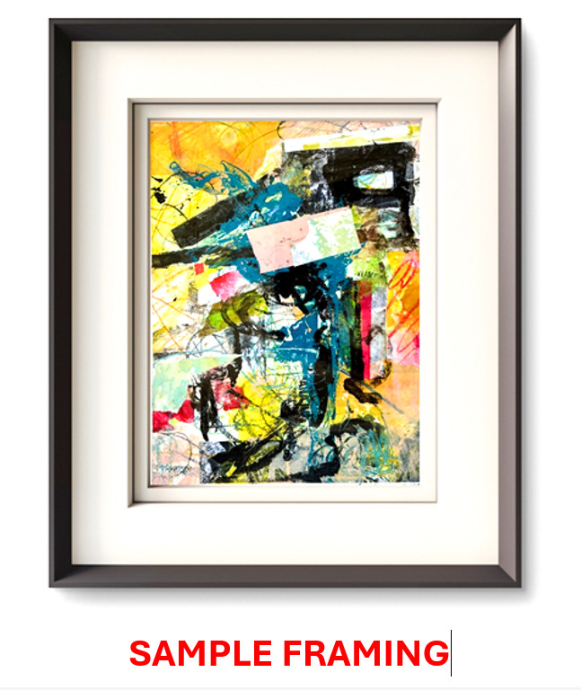 Abstract Art «Journey 7» Original Acrylic 11×14 inch Painting on Gallery Paper