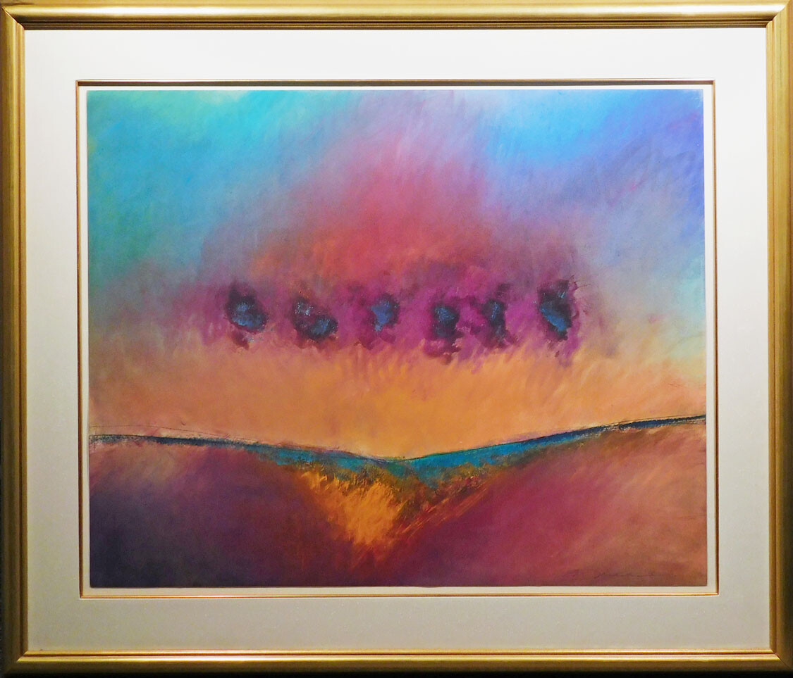 Mark Dickson UNTITLED Mix Media,Pastel and Watercolor Abstract Hand Signed!