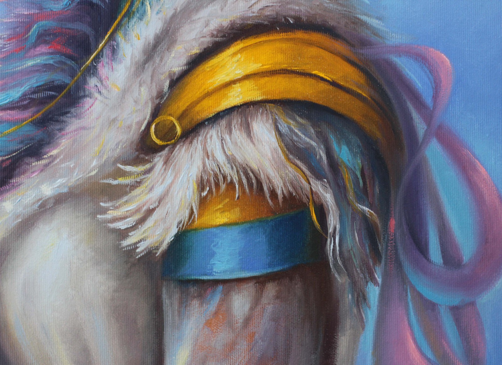 Original Oil Painting Fantasy Woman Portrait Surreal By Sery Dmitry Art