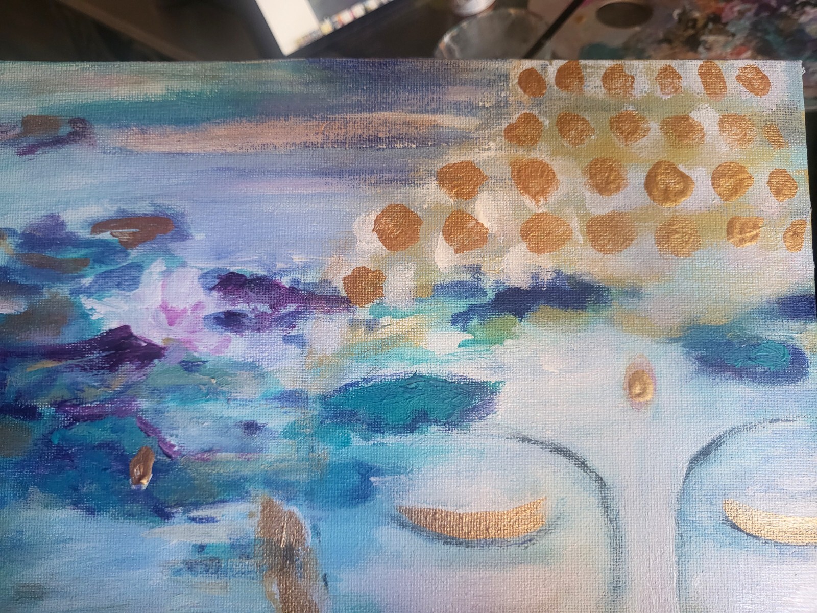 Original acrylic painting, «Meditation Zen»,11 by 14″,canvas board