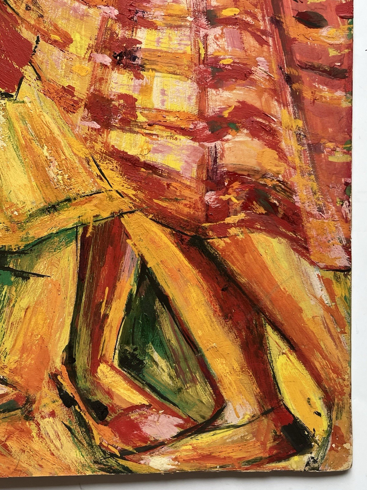 MCM 60s Modernist Expressionism Painting Jamaican Black Girls Kingston Jamaica