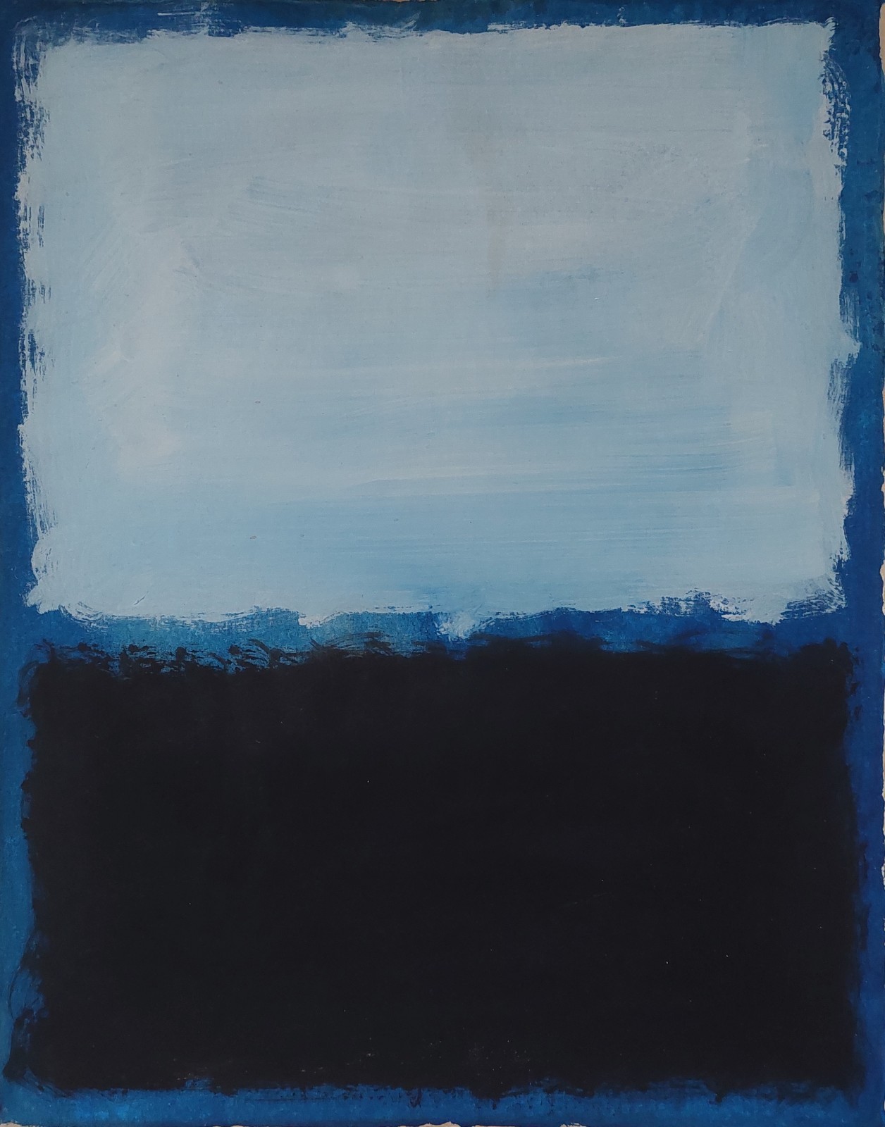 Mark R0THK0 Signed Abstract Expressionist Oil Painting On Canvas – American Art