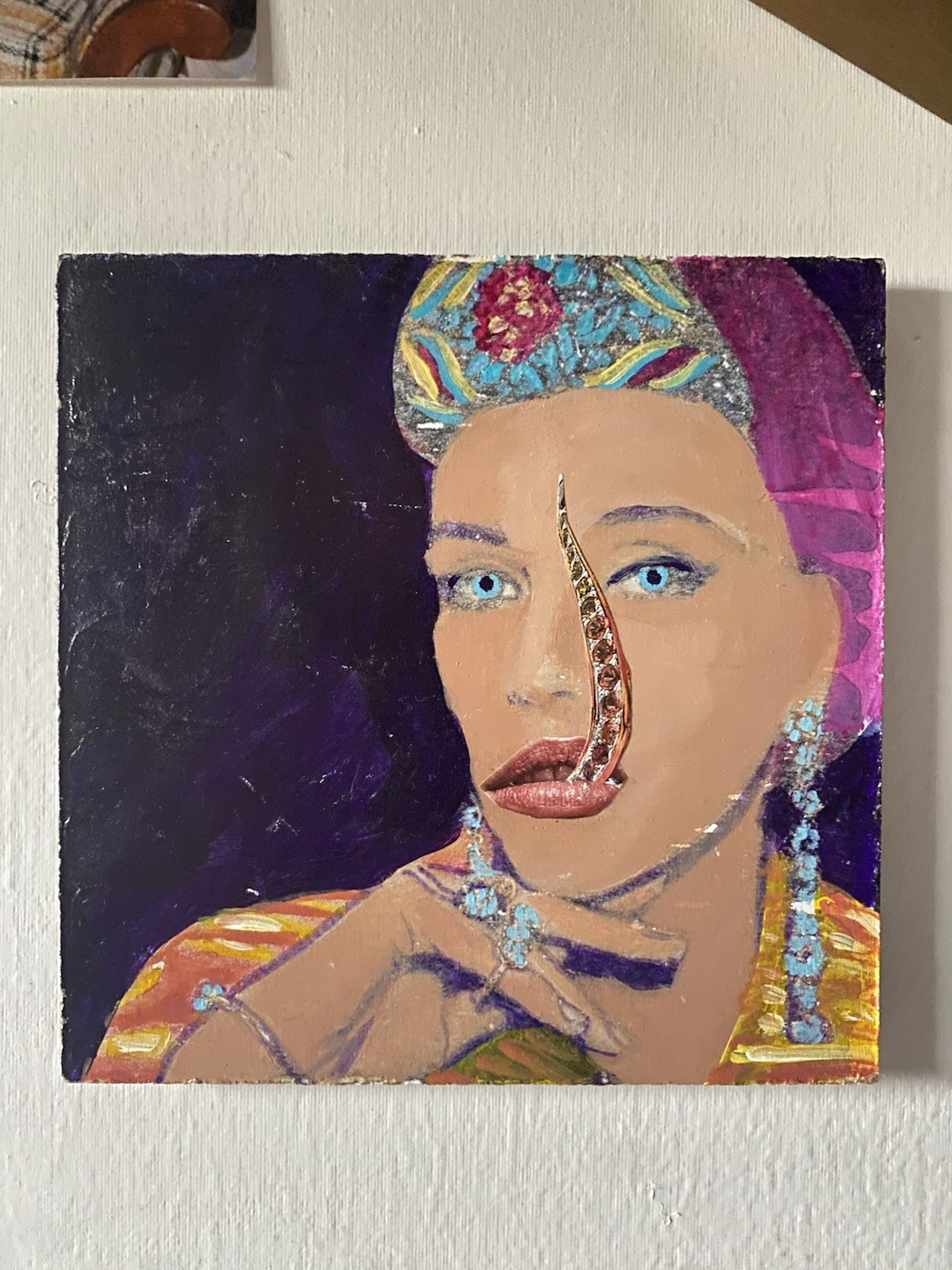 Multimedia Artwork By ArtistAudra lambert 6”x6” On Masonite