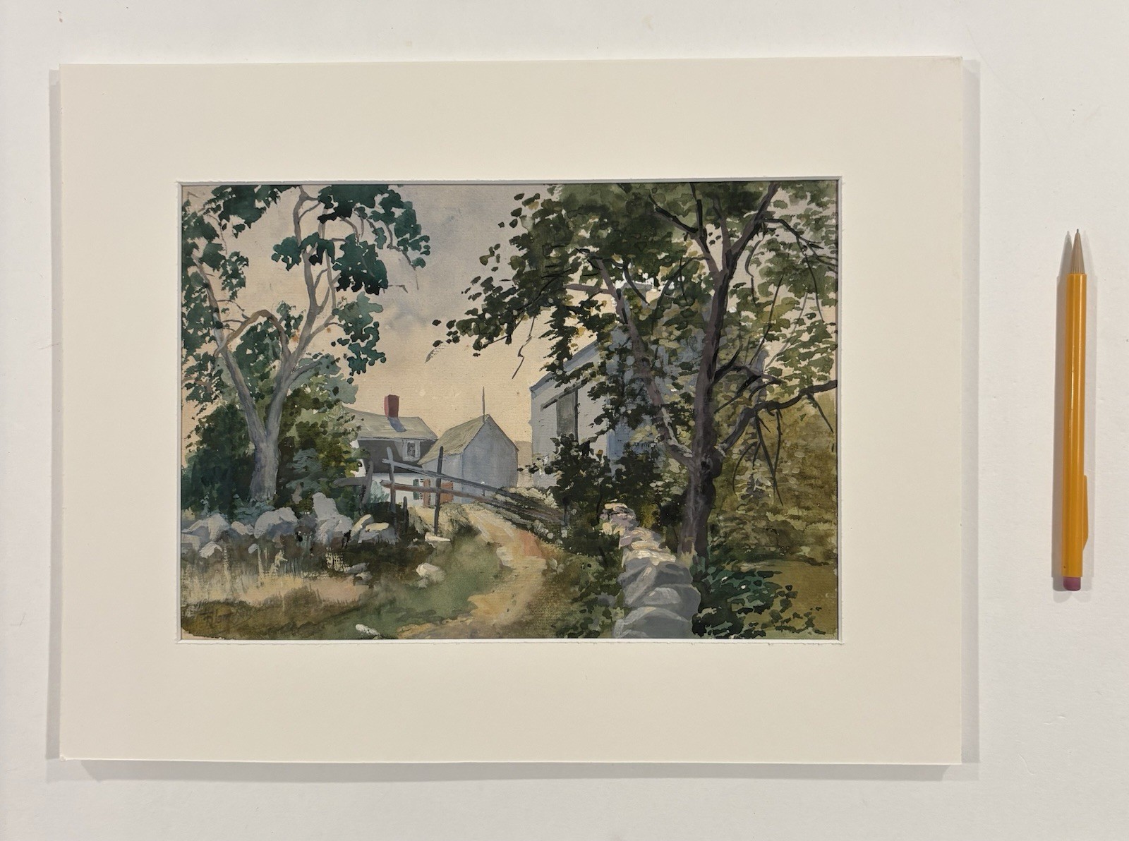Early To Mid 20th Century Water Color Signed In Lower Left Looks Like Jamison