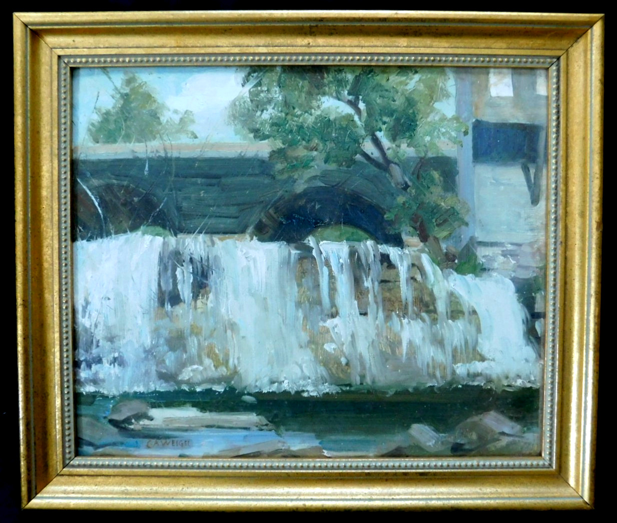 LISTED AMERICAN Charles A. Weigel (1883-1964) FINE ORIGINAL OIL PAINTING