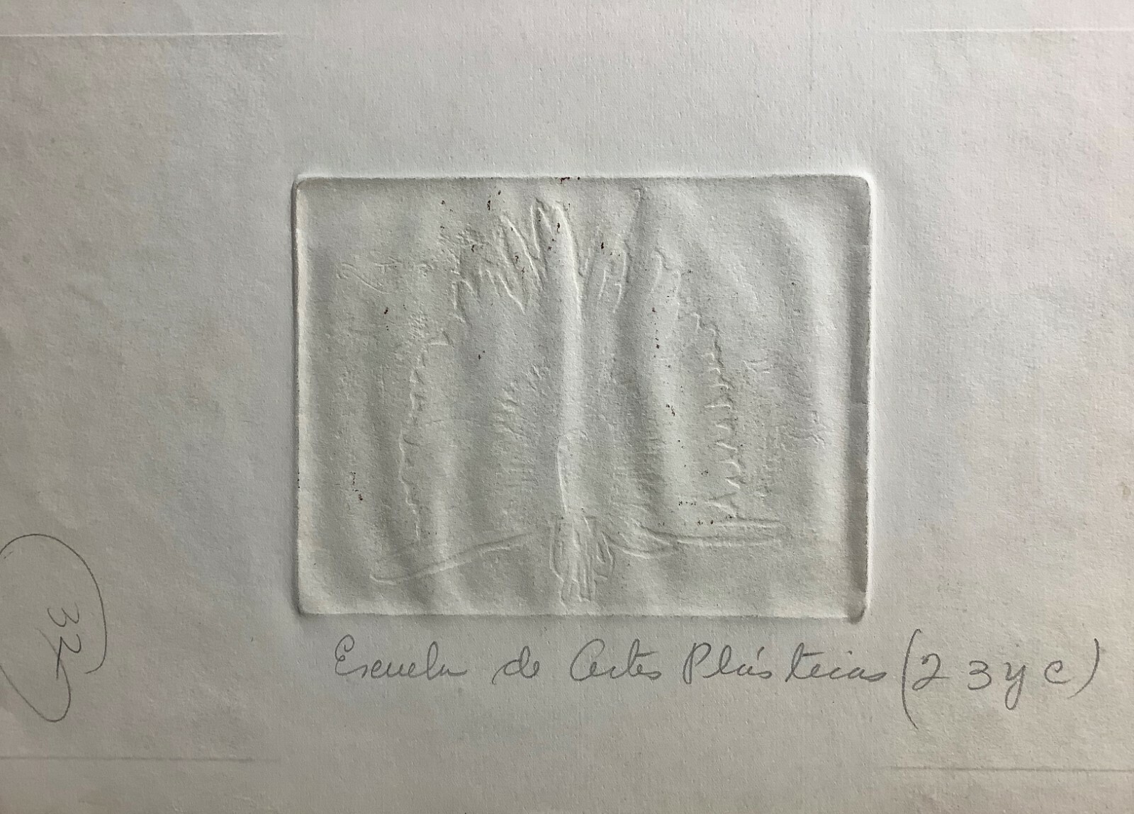 Parrata. Chalcography. Penacho, ca 1975. Original signed. Numbered