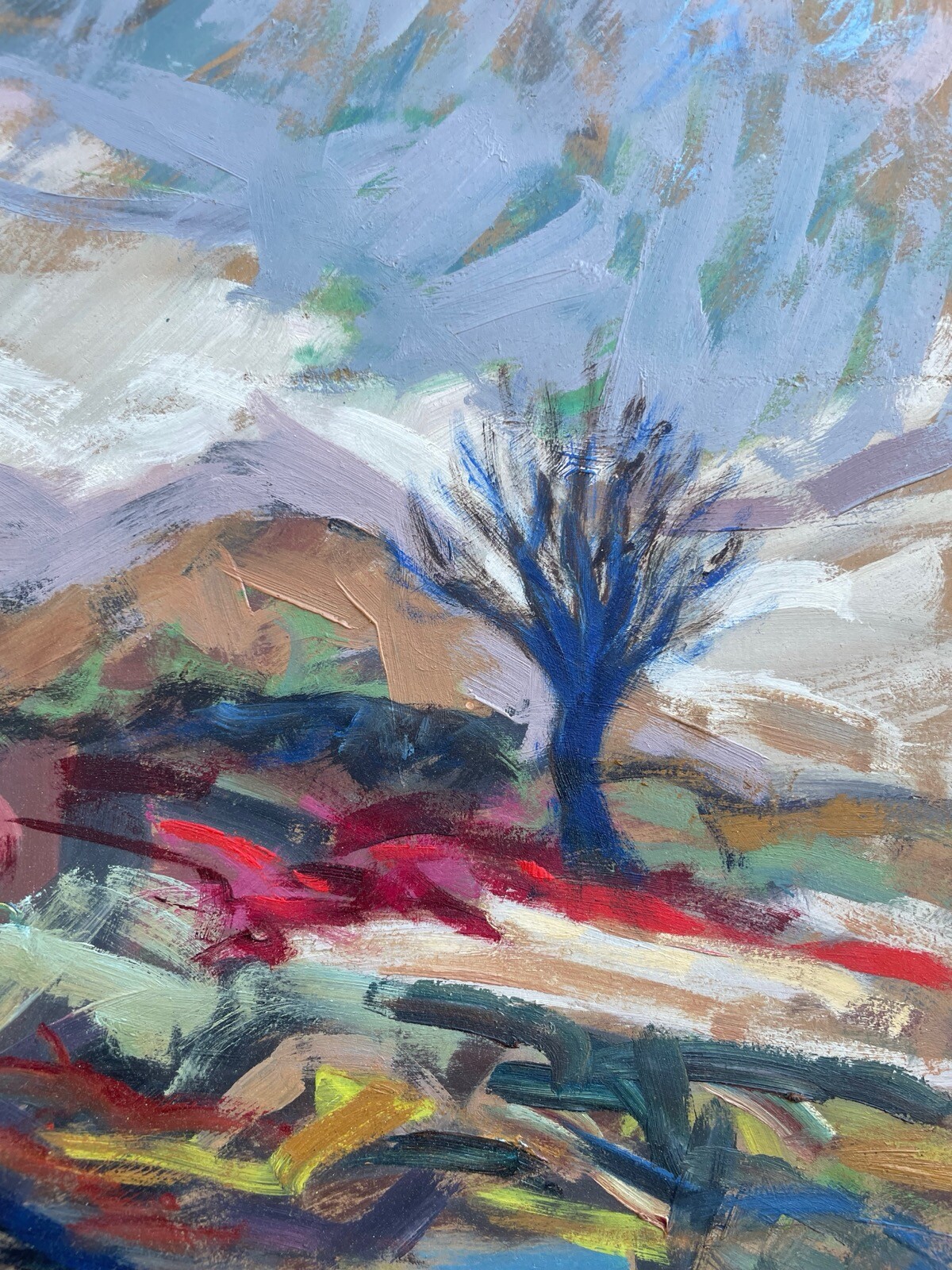 Gert Rasmussen Expressive Landscape Denmark 51x35cm