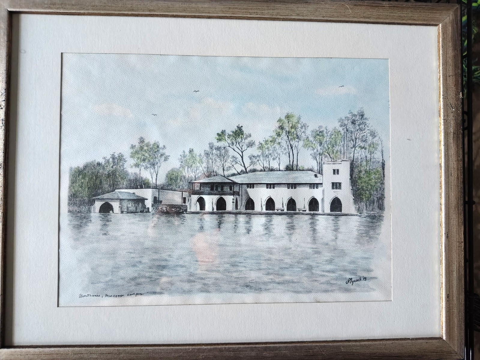 Princeton University Signed Prints Framed 17.5 X 13.5 Artist JL Mycock 1970’s