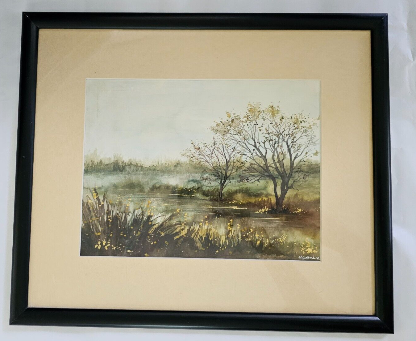 Youssef Sabouni يوسف صابوني Landscape watercolor Painting SYR Fine Art 12 x 9.5″