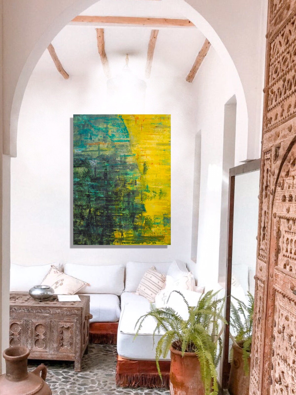 Mark Little, Authentic, original,Painting￼, 81” X 62” Acrylic, Abstract, POP Art