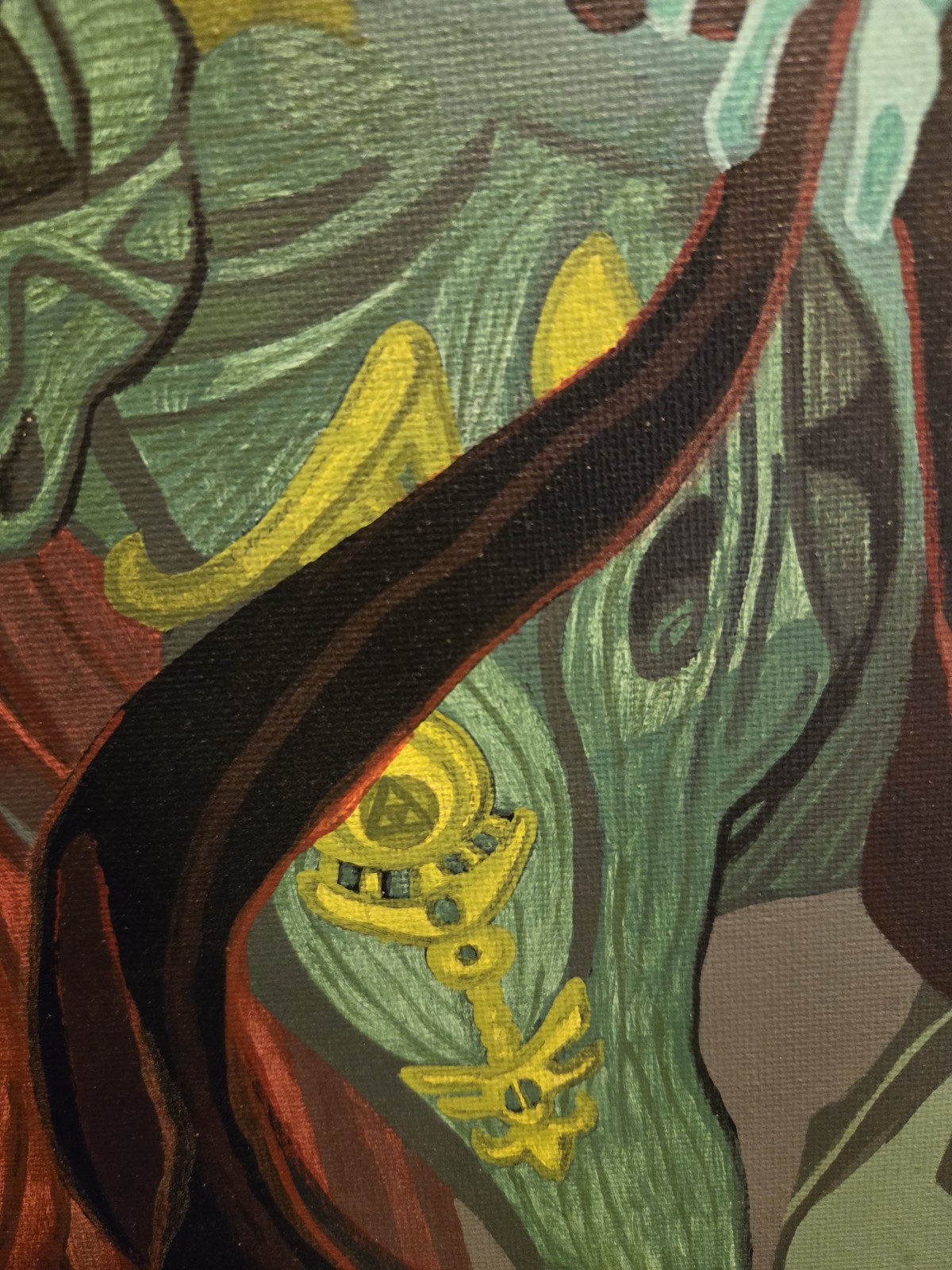 GLOW IN THE DARK | Zelda Tears of the Kingdom Ganondorf Acrylic Painting