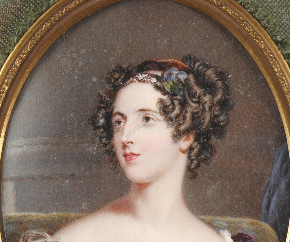 Attrib. to George Raphael Ward (1801-1878) «Harriet, Duchess of Sutherland» (m)