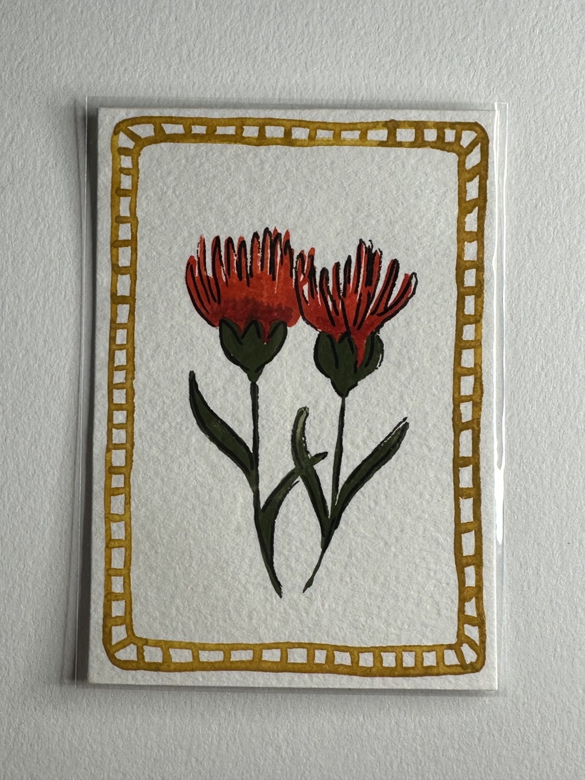 ACEO Art Card Water Color flowers – Staskacrew
