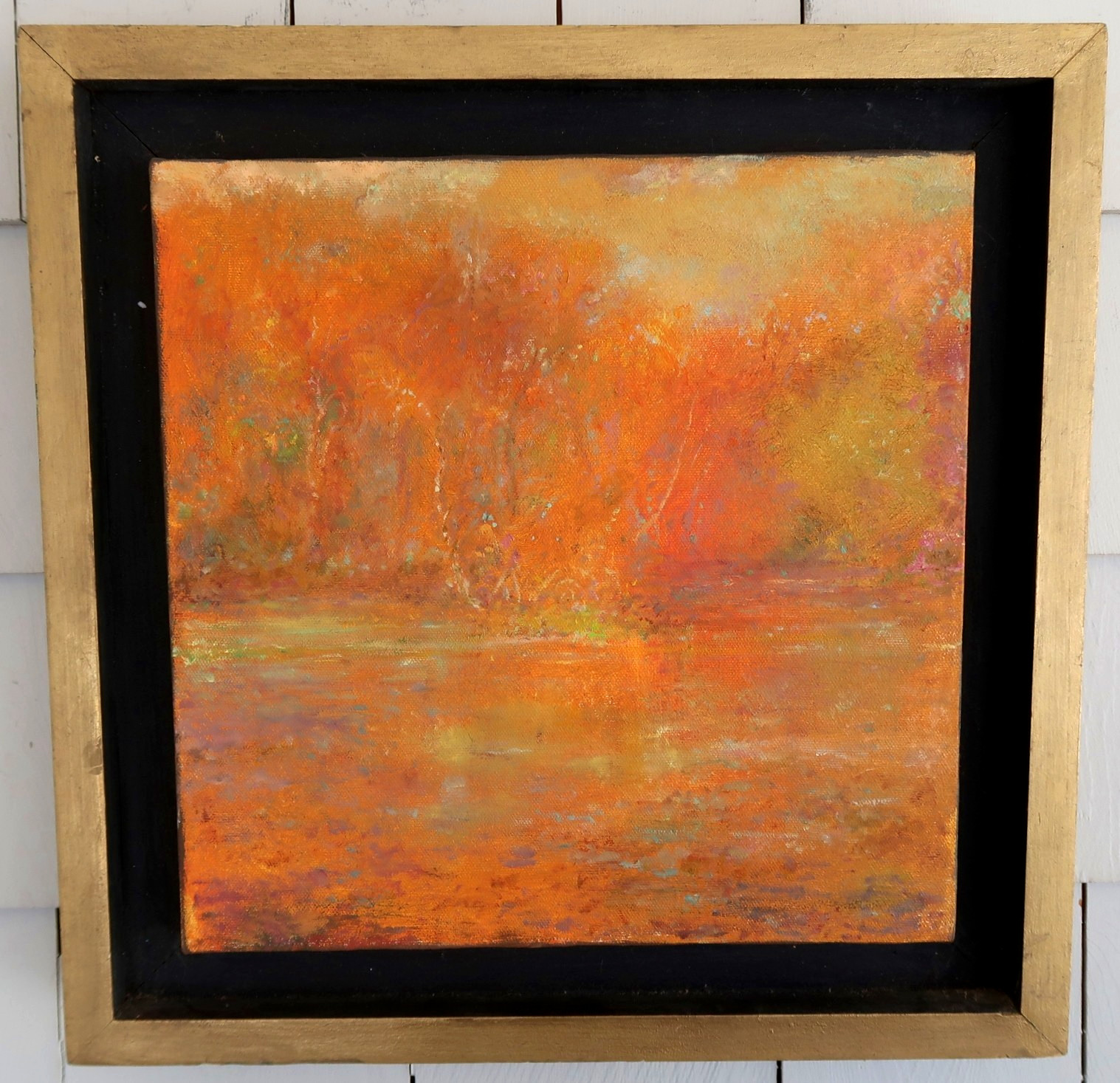 VERMONT FALL FOLIAGE Impressionism PAINTING – Wetland Series 1997, Late Autumn