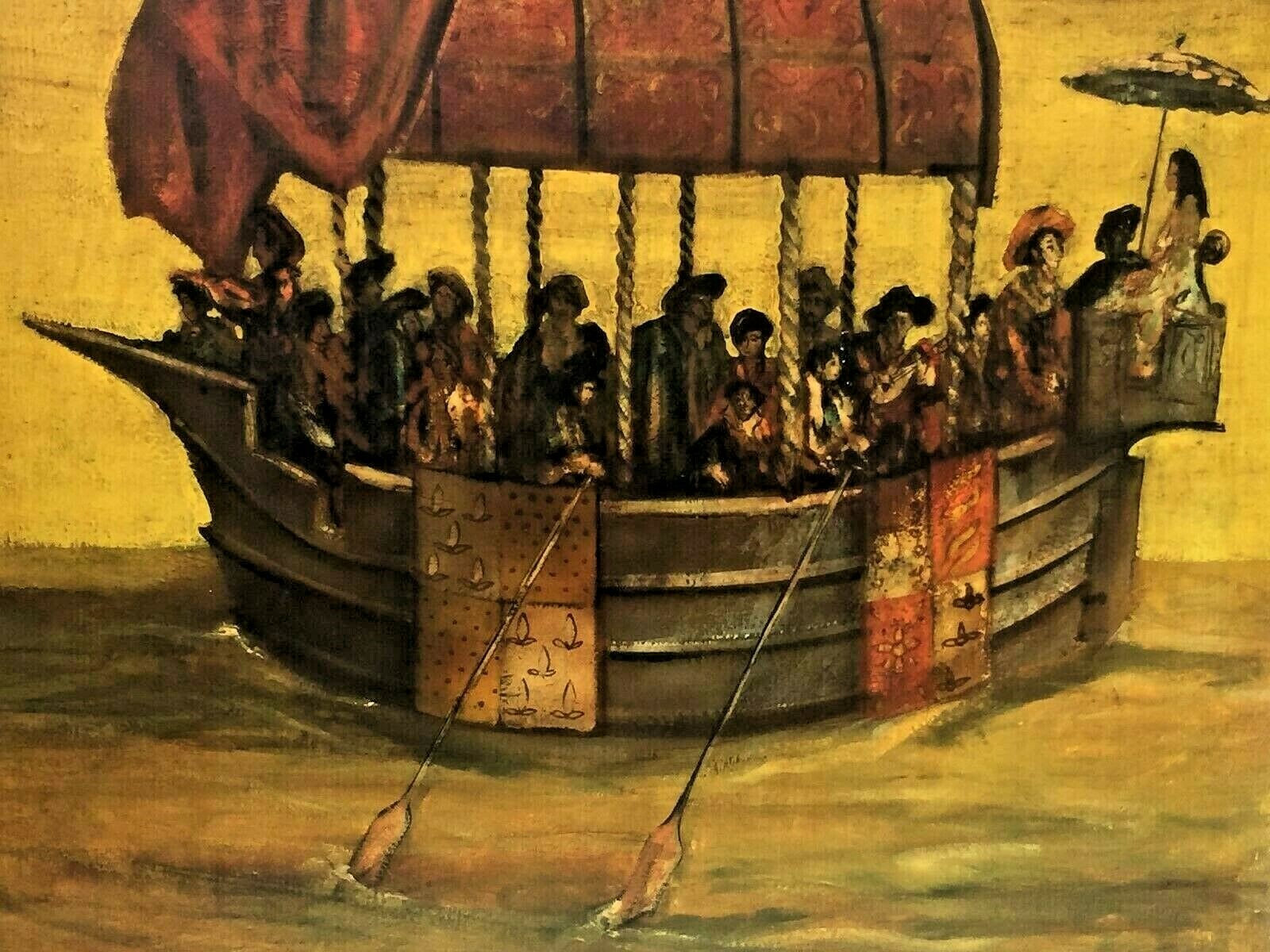 HUGE VINTAGE CALIFORNIAN ARTIST PAINTING
