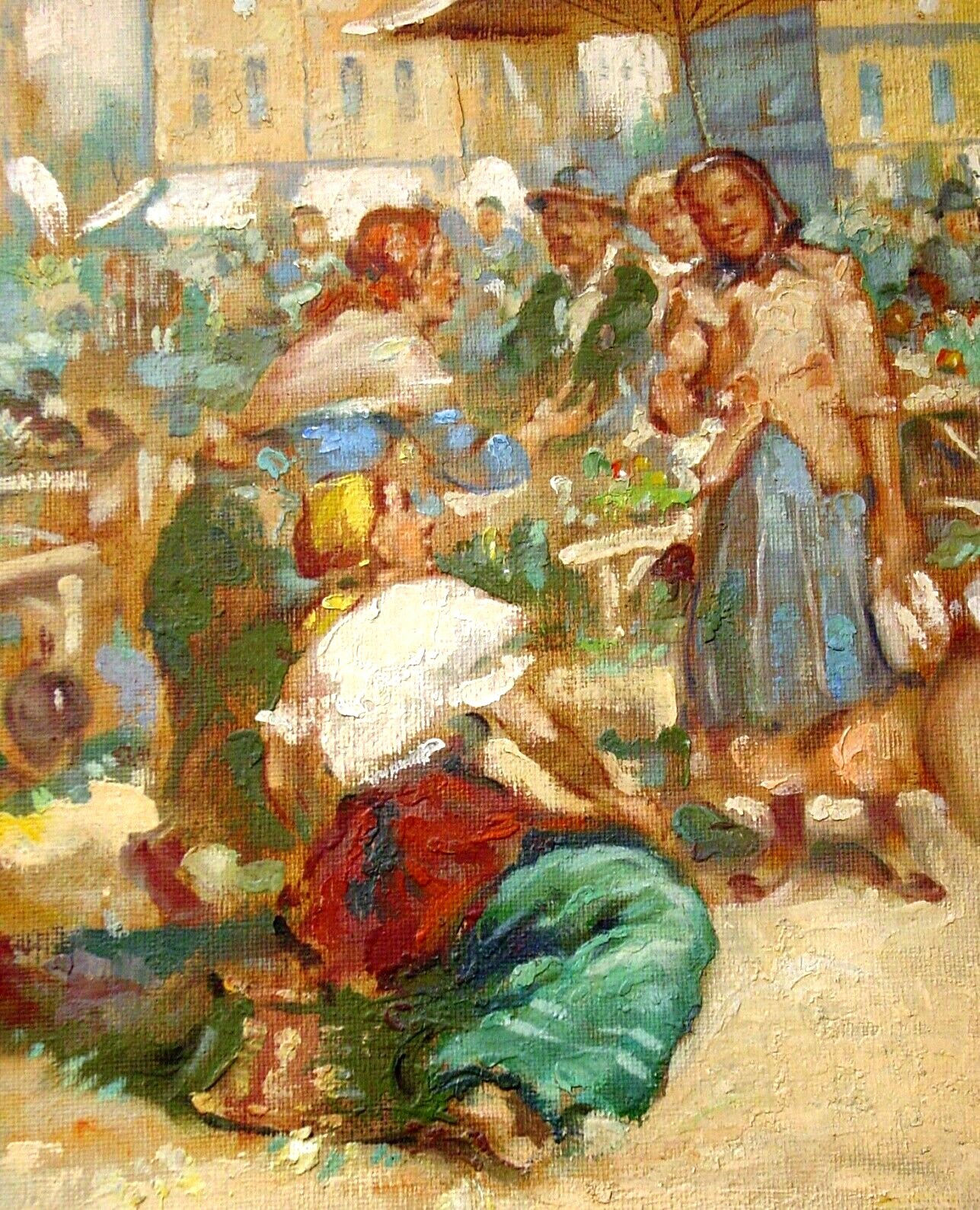 LISTED HUNGARIAN ARTIST ARISZTID SZENDY 1903-1972 FINE ORIGINAL OIL PAINTING